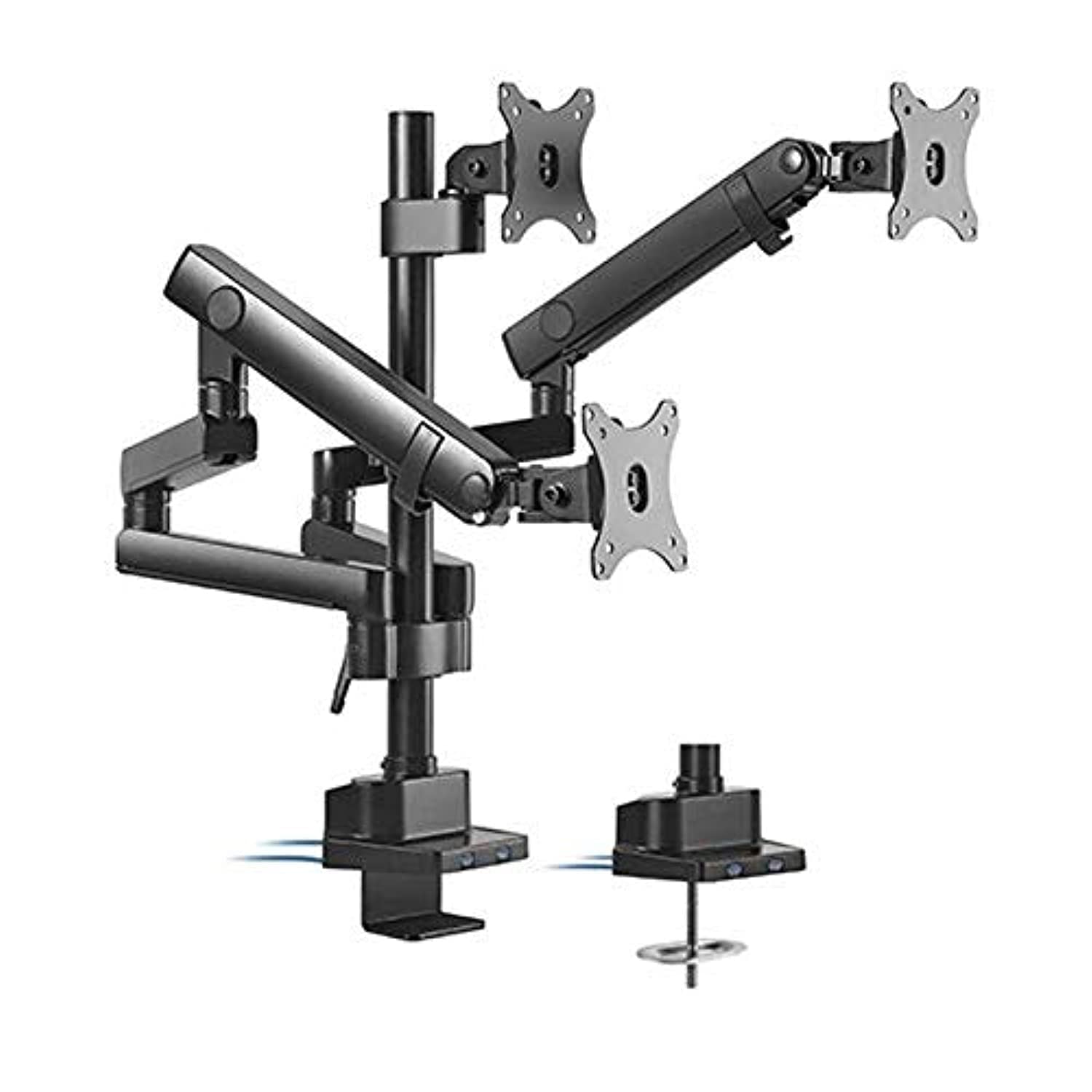 محصول NEWSTAR Adjustable 3 Monitor Arm Desk Stand with USB Ports (32in)