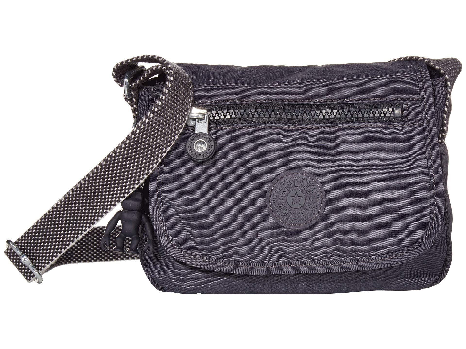 کیف دستی زنانه کیپلینگ مدل Sabian Crossbody Mini Bag (بسته‌ی 1 عددی) 7.75 اینچ طول، 5.75 اینچ ارتفاع، و 3.5 اینچ عمق، رنگ خاکستری شب