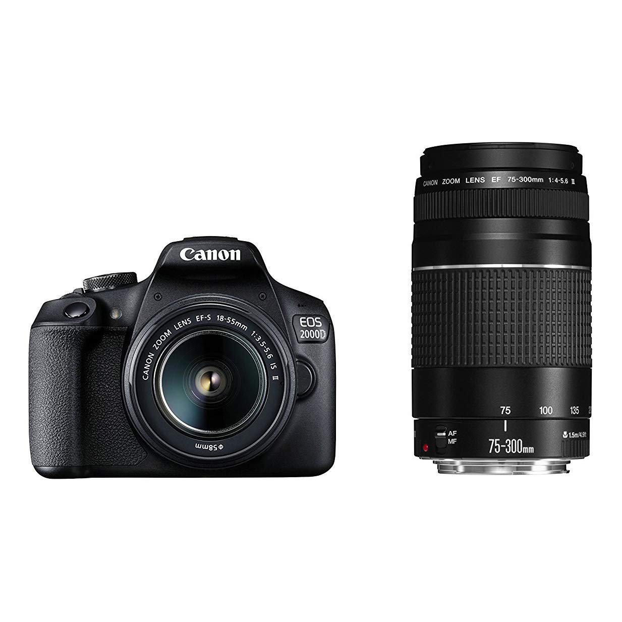 Canon EOS 2000D 18-55 IS II + کیت  لنز STM کانن 50mm