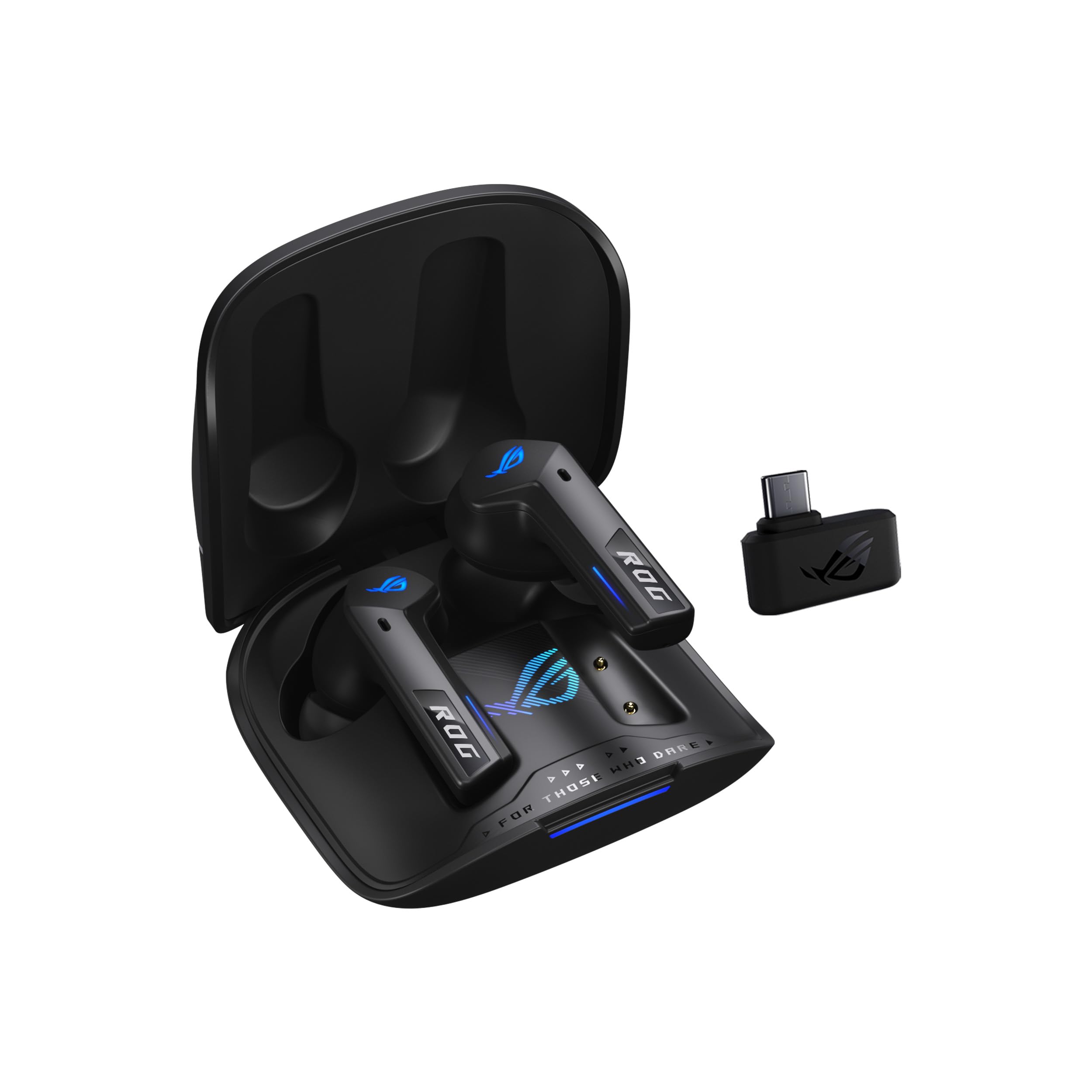 هدفون بازی بی‌سیم ترو ASUS ROG Cetra SpeedNova (2.4 گیگاهرتز و بلوتوث 5.3، ROG SpeedNova، صدای 24-بیت 96 کیلوهرتز، Dirac Opteo، میکروفن‌های هوش مصنوعی انحنای عظمت، صدابرداری ANC، عمر باتری 46 ساعته) - رنگ مشکی مشکی ASUS ROG Cetra
