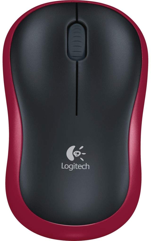 موس بی‌سیم Logitech 910-002237 M185 - قرمز