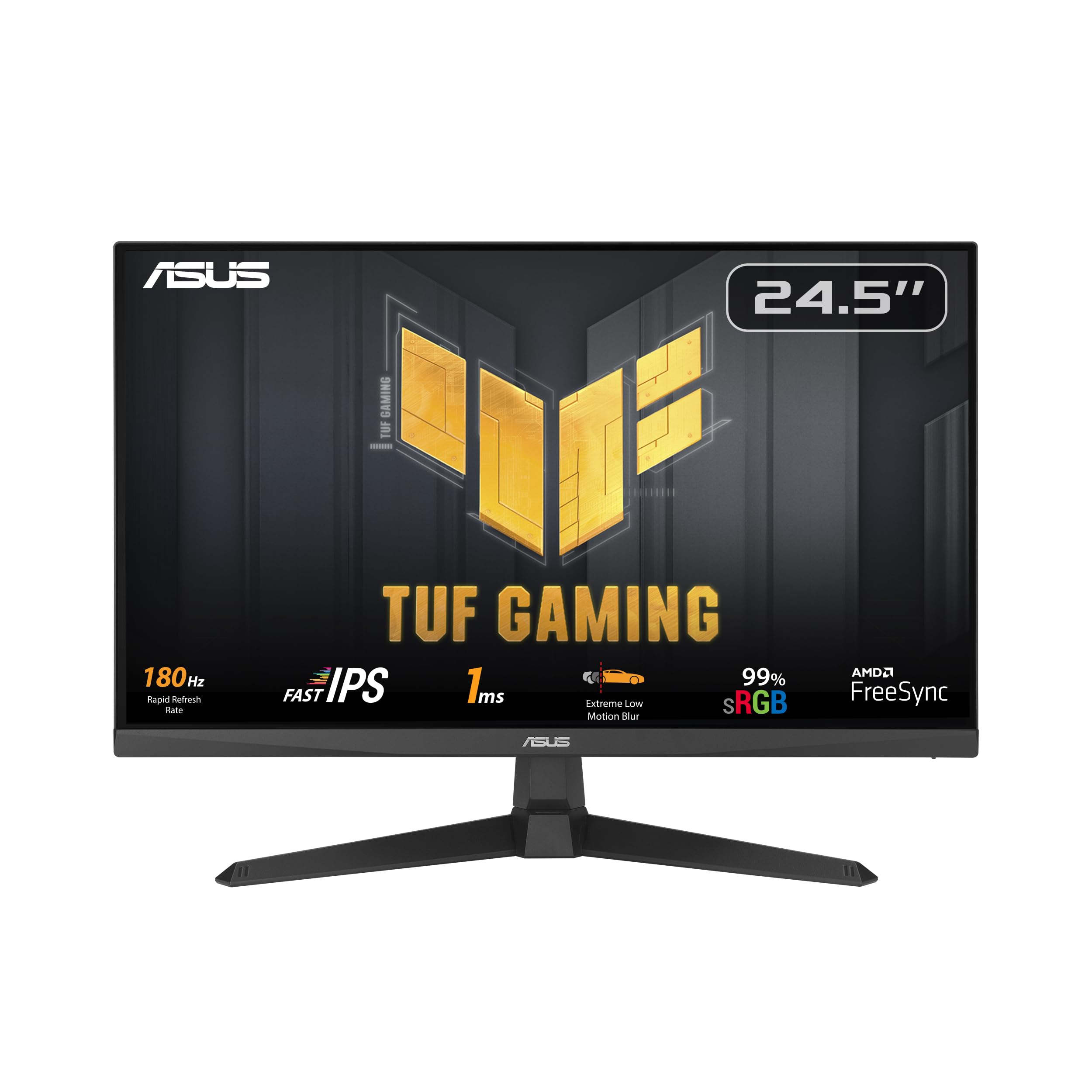 مانیتور بازی ASUS TUF Gaming VG259Q3A - 25 اینچ (24.5 اینچ دیده شونده)، Full HD (1920x1080)، 180Hz، Fast IPS، ELMB، 1ms (GTG)، FreeSync™، Variable Overdrive، 99٪ sRGB