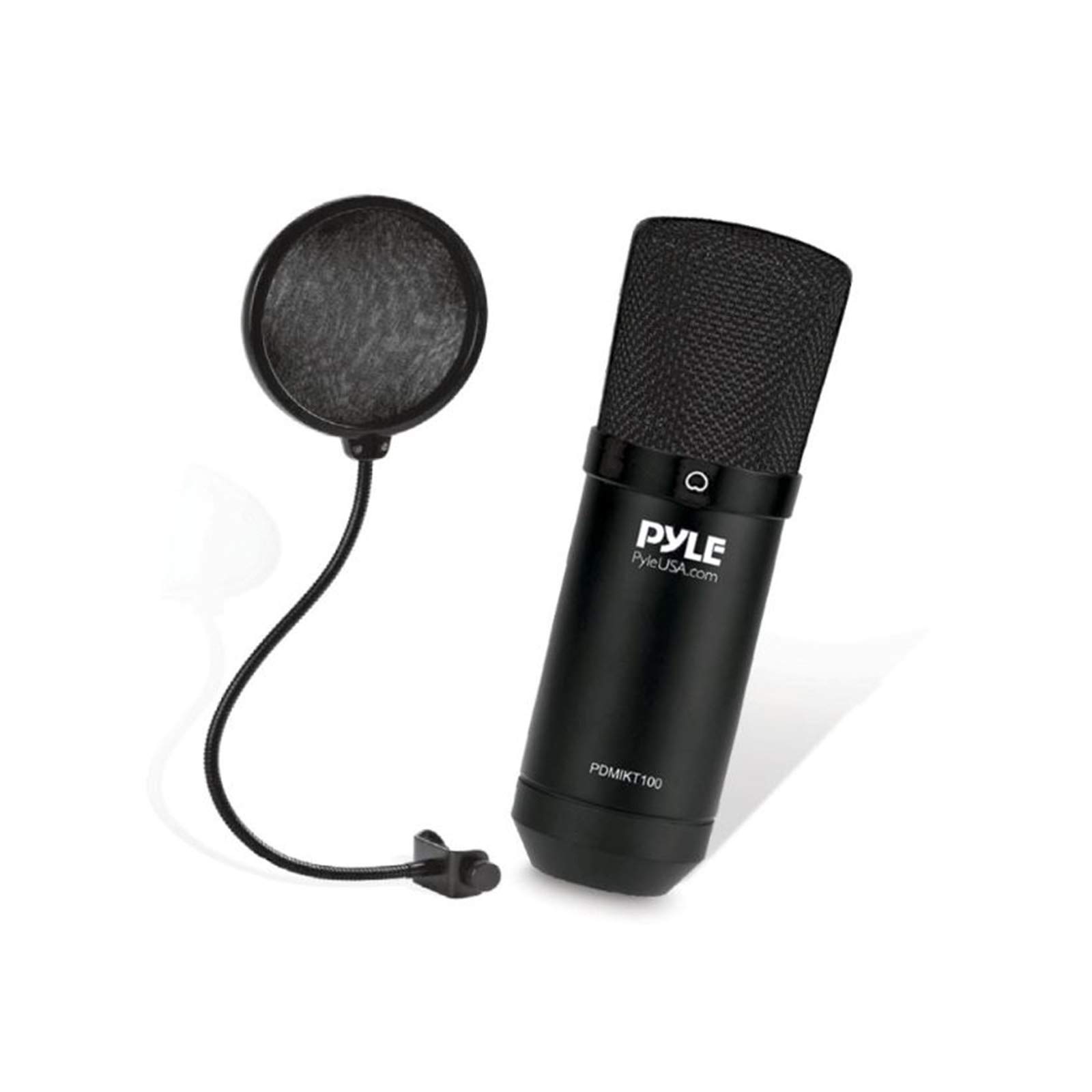 کیت میکروفون یواس‌بی Pyle، میکروفون کاندنسر کاردیوئید با استند دسکتاپ، ایده‌آل برای بازی‌های ویدیویی، استریمینگ، پادکست، استودیو، یوتیوب، قابل استفاده با ویندوز، مک، لینوکس - PDT100