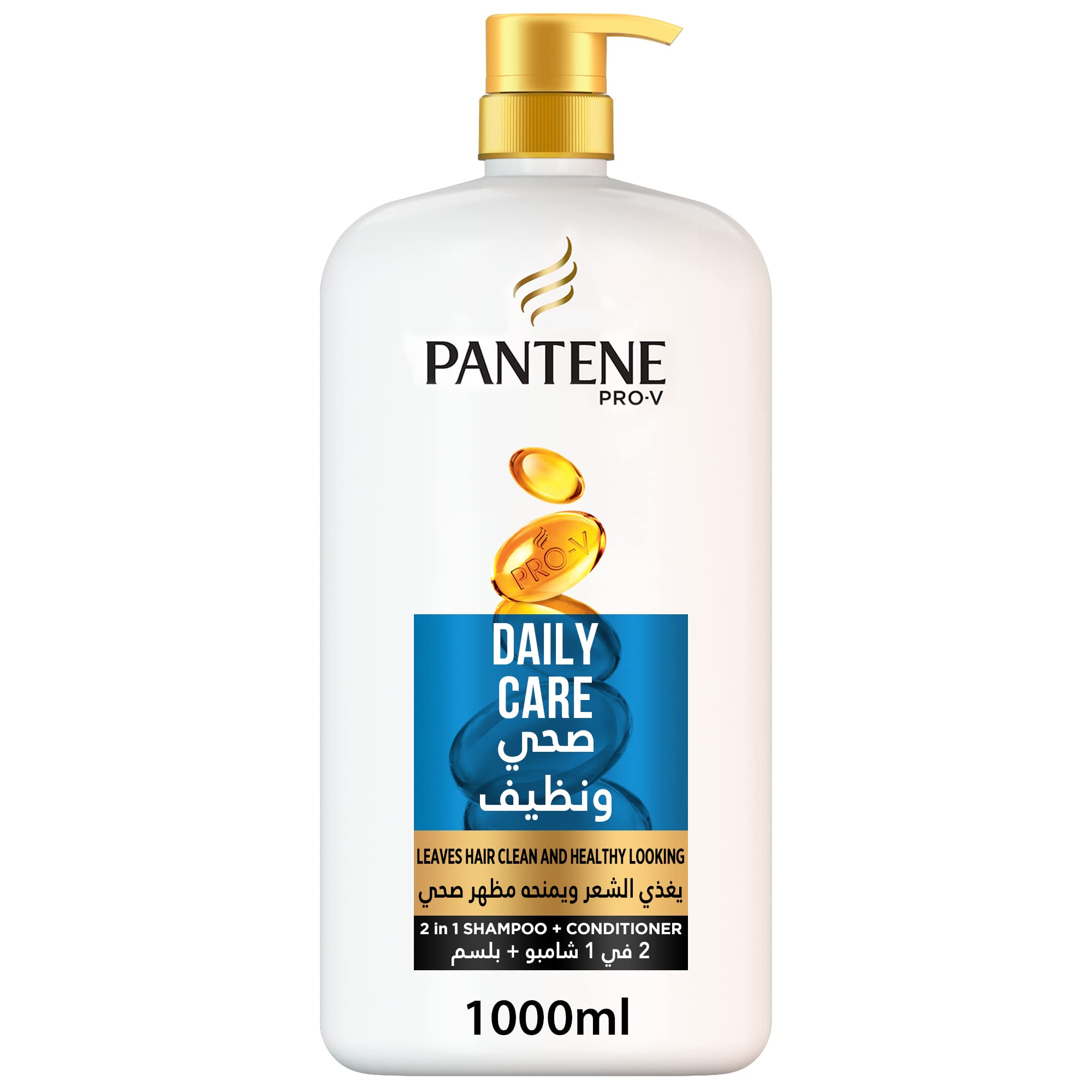 پانتن پرو-وی دیلی کر ۲ در ۱ شامپو + کاندیشنر، 1 لیتر