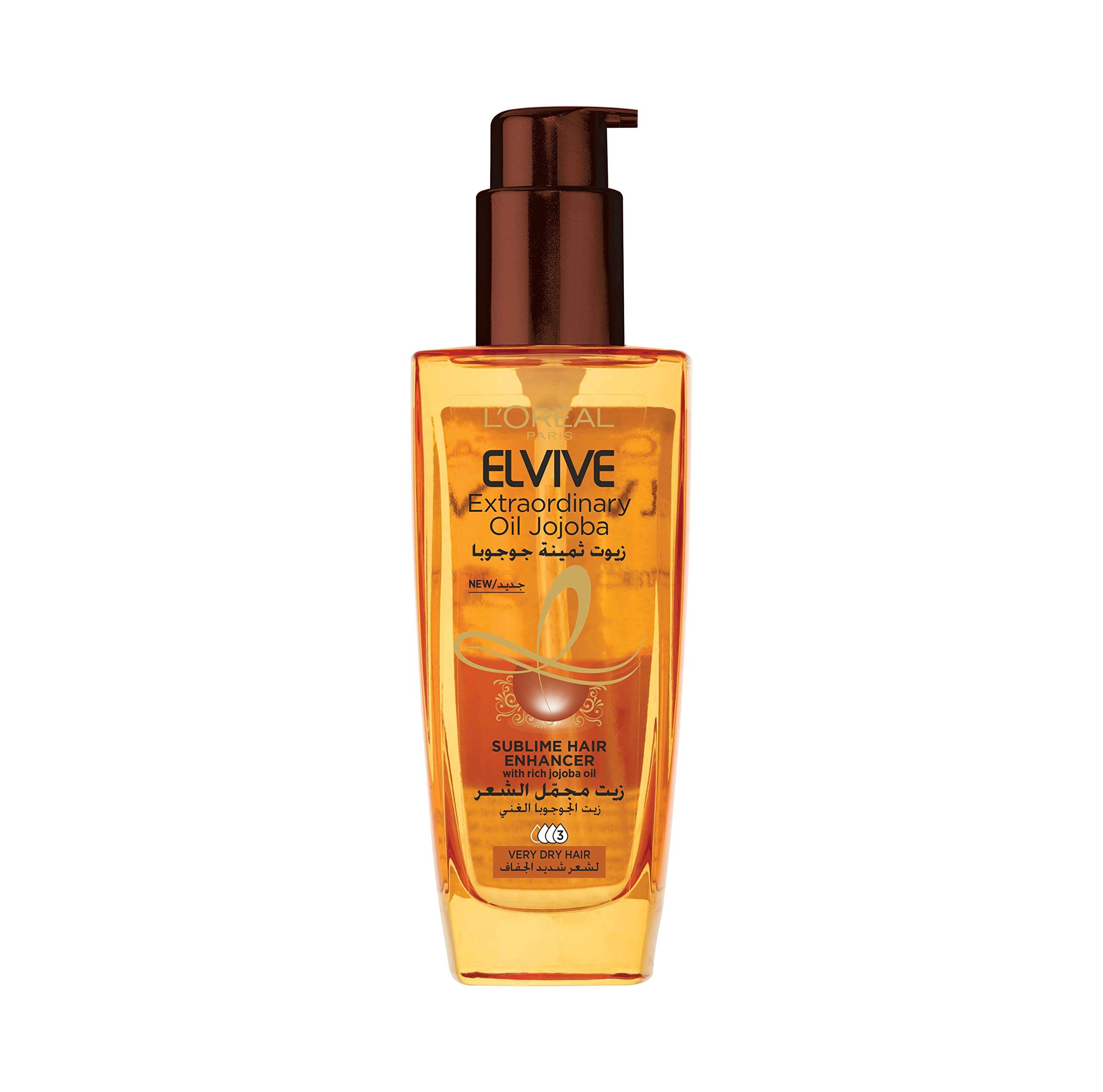 روغن موهای زیبا کننده L'Oréal Paris Extraordinary Oil Serum Multi-Usage برای موهای خشک 100 میلی‌لیتر - 1 عدد (بسته‌بندی یک عدد) تکی