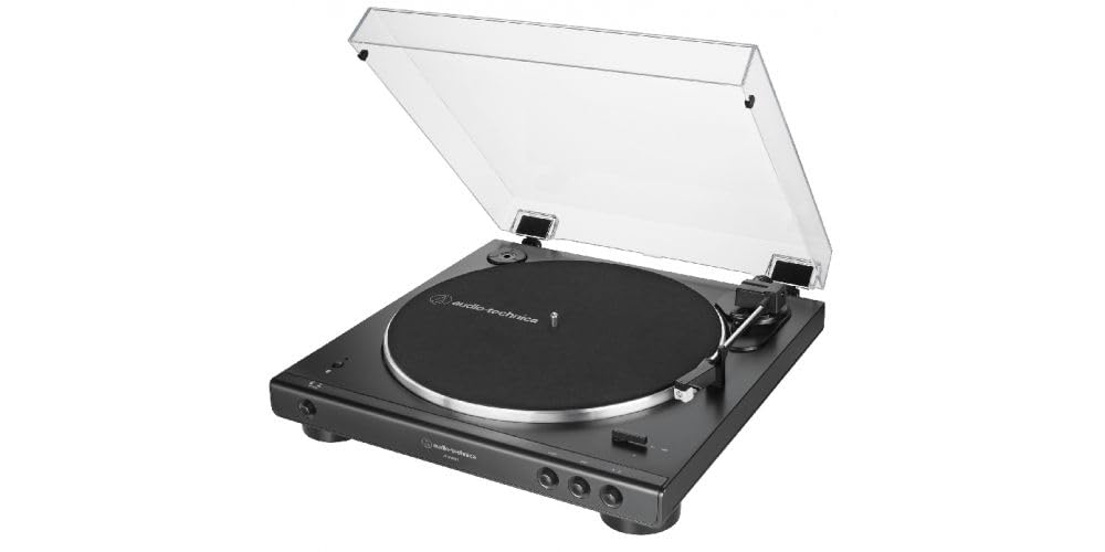 صدای تکنیکا سیستم های صوتی AT LP60XBT Full Automatic Wireless Belt Drive Turntable, Black.