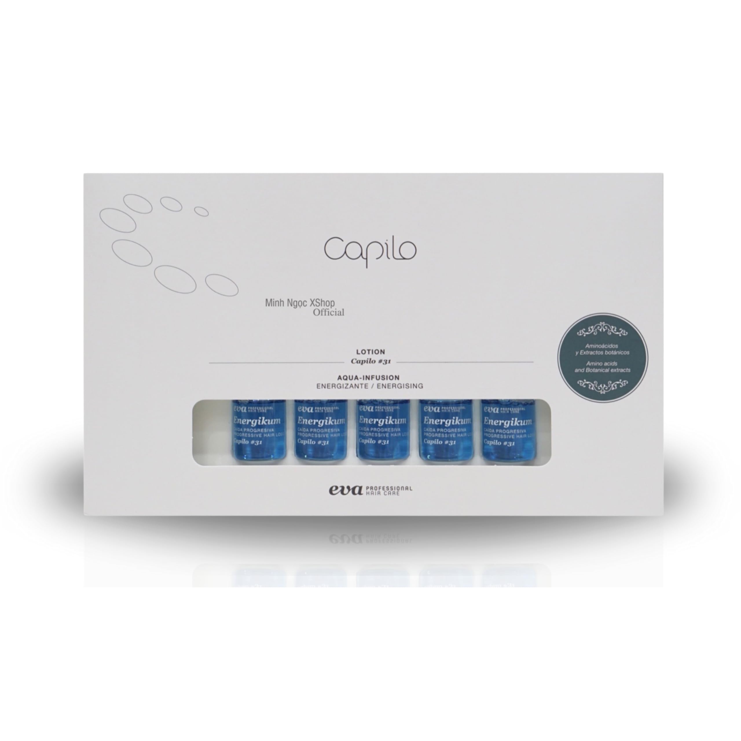 ضد ریزش مو Eva Professional Hair Care Capilo Energikum Aqua Infusion #31 ، لوسیون 70 میلی لیتر