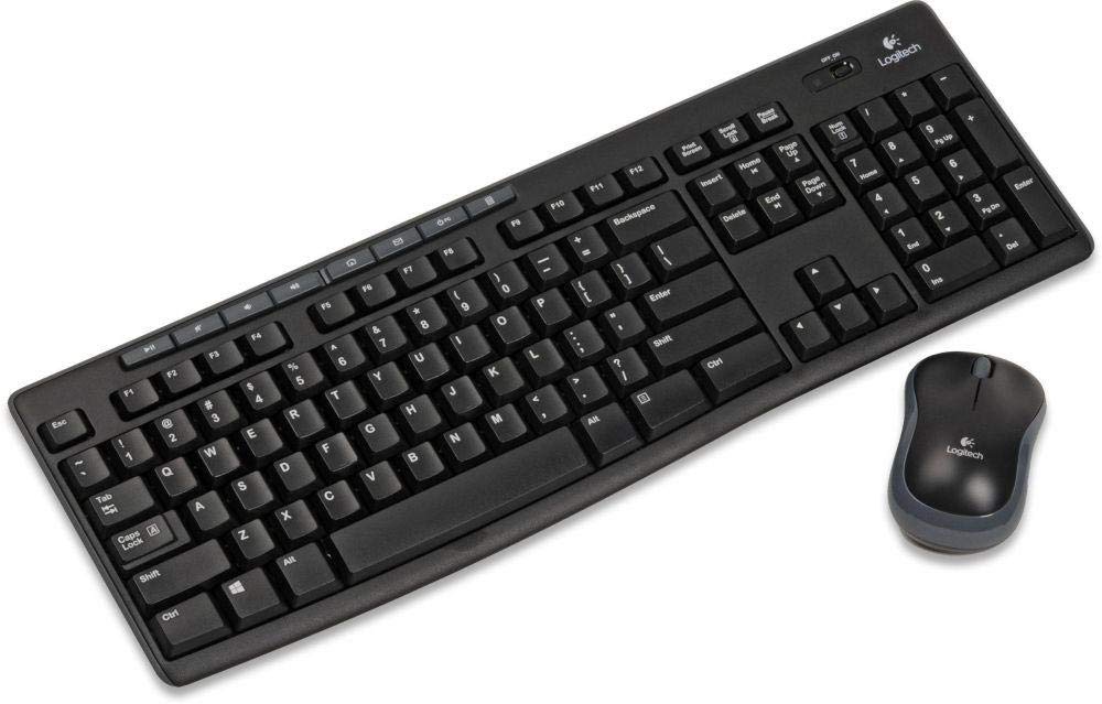 صفحه کلید بی سیم و موس MK270 از لاجیتک - شامل صفحه کلید و موس، اتصال بی‌درنگ 2.4 گیگاهرتز، عمر باتری طولانی