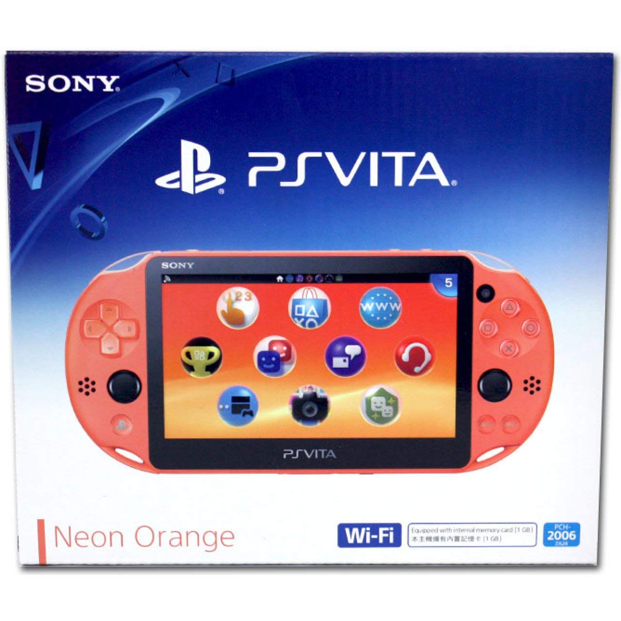 کنسول Wi-Fi Sony PlayStation Vita / PS Vita PCH-2006 - ZA24 نئون نارنجی