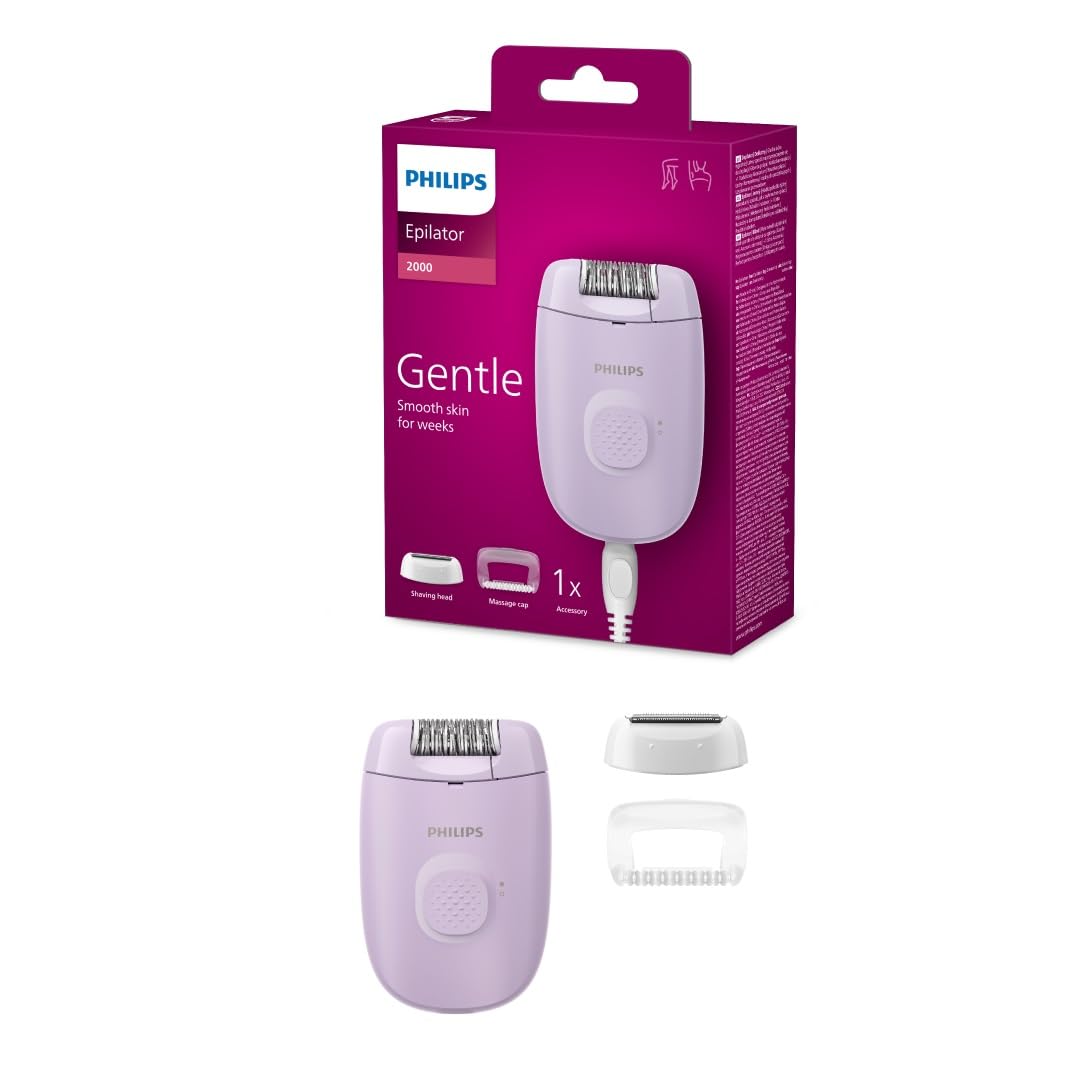 فیلیپس Satinelle Essential - اپیلاتور کومپکت با سیم دار BRE255/00، ۲ سال گارانتی
