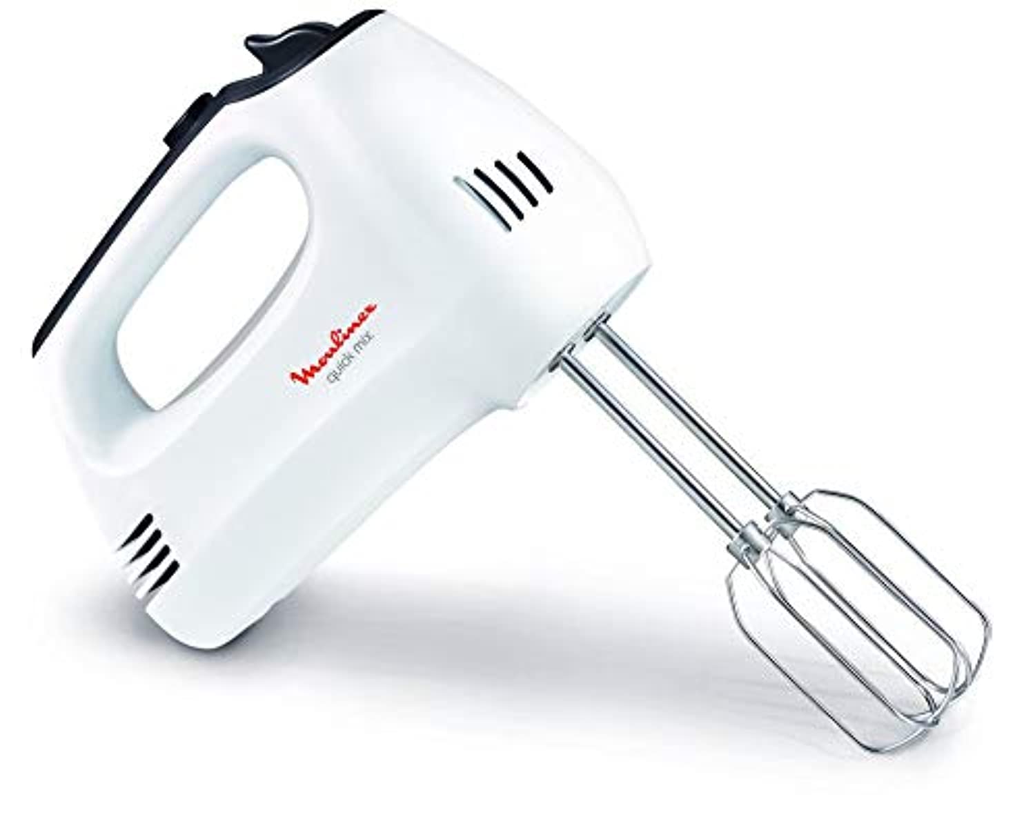 مخلوط کن دستی MOULINEX، میکسر Quick Mix برای تهیه خامه و مدله کارت آماده، 5 سرعت، تیغه‌های استیل ضد زنگ و گیره‌های مدله، مدل HM310127