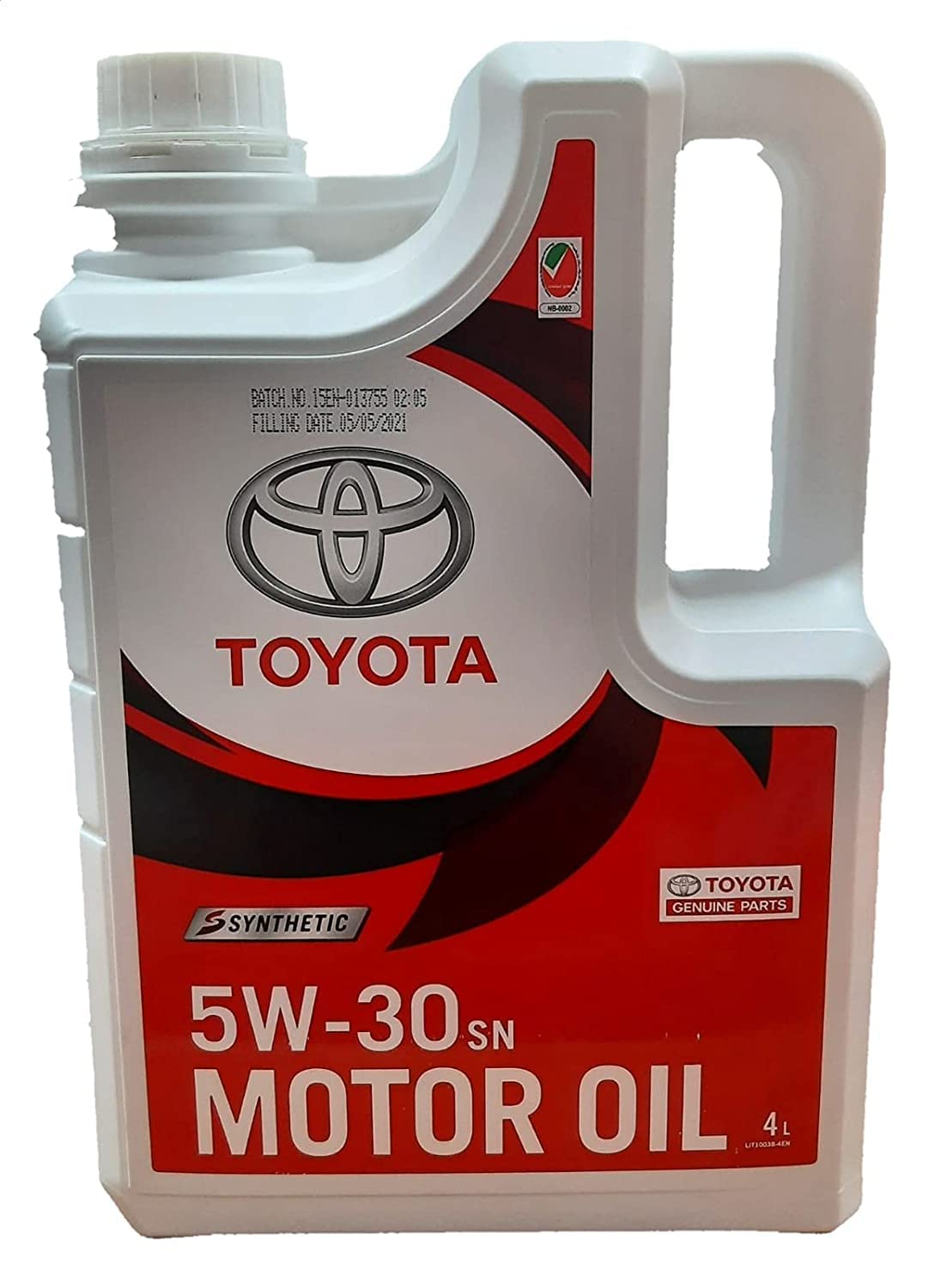 روغن موتور تویوتا 5W30 SN (4 لیتر) (10000 کیلومتر)