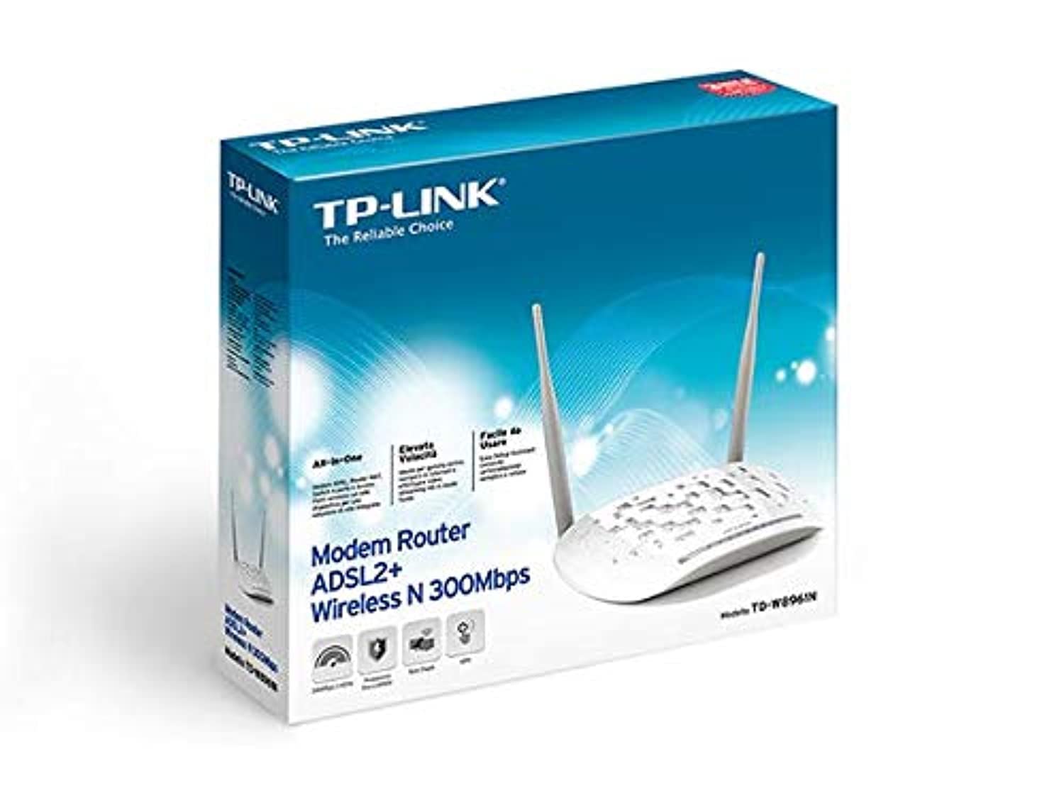 مترجم، مودم روتر بی‌سیم TP-Link TD-W8961N با سرعت ۳۰۰ مگابیت برثانیه ADSL2