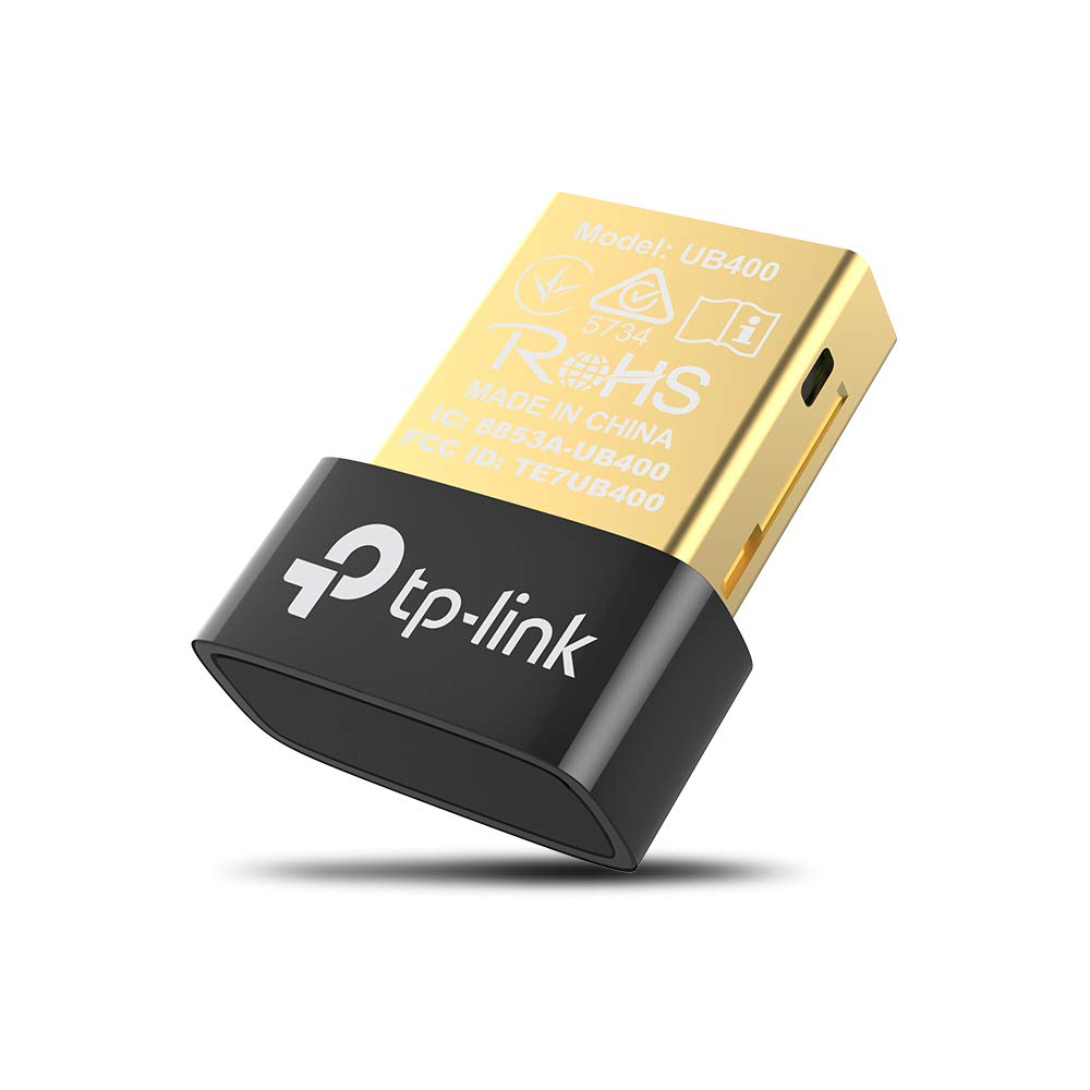 آداپتور بلوتوث USB نانو TP-Link 4.0 برای کامپیوترهای شخصی لپتاپ دسکتاپ، دانگل و گیرنده بلوتوث برای ویندوز ۱۱/۱۰/۸.۱/۸/۷/XP، پلاگ اند پلی (UB400) آداپتور USB به بلوتوث 4.0