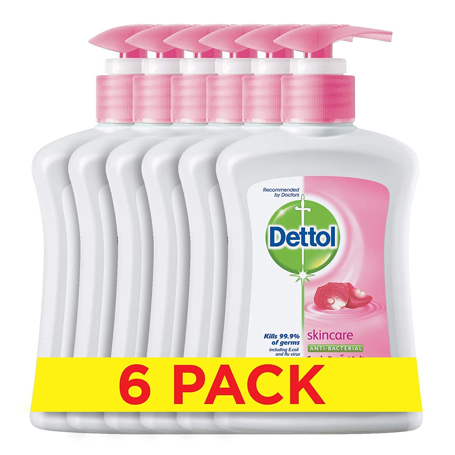 شستشوی دست Dettol Skincare - بسته 6 عدد (6 x 200 میلی لیتر)