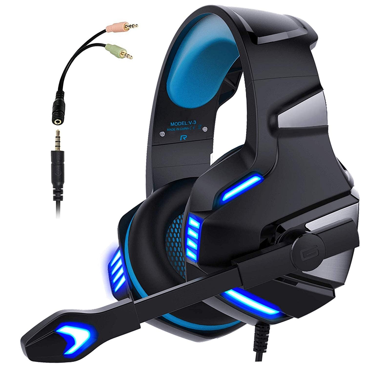 هدست بازی Micolindun Over-Ear برای Xbox One ، PS4 ، PC ، USB