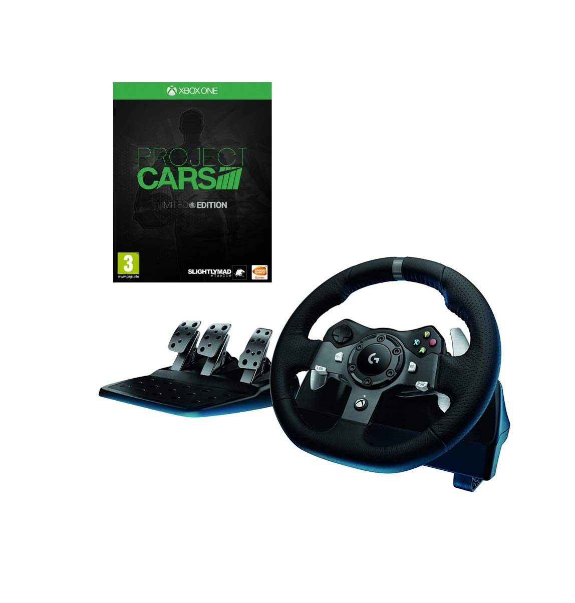 چرخ مسابقه‌ای Logitech G920 Driving Force با نسخه محدود Project Cars برای Xbox One