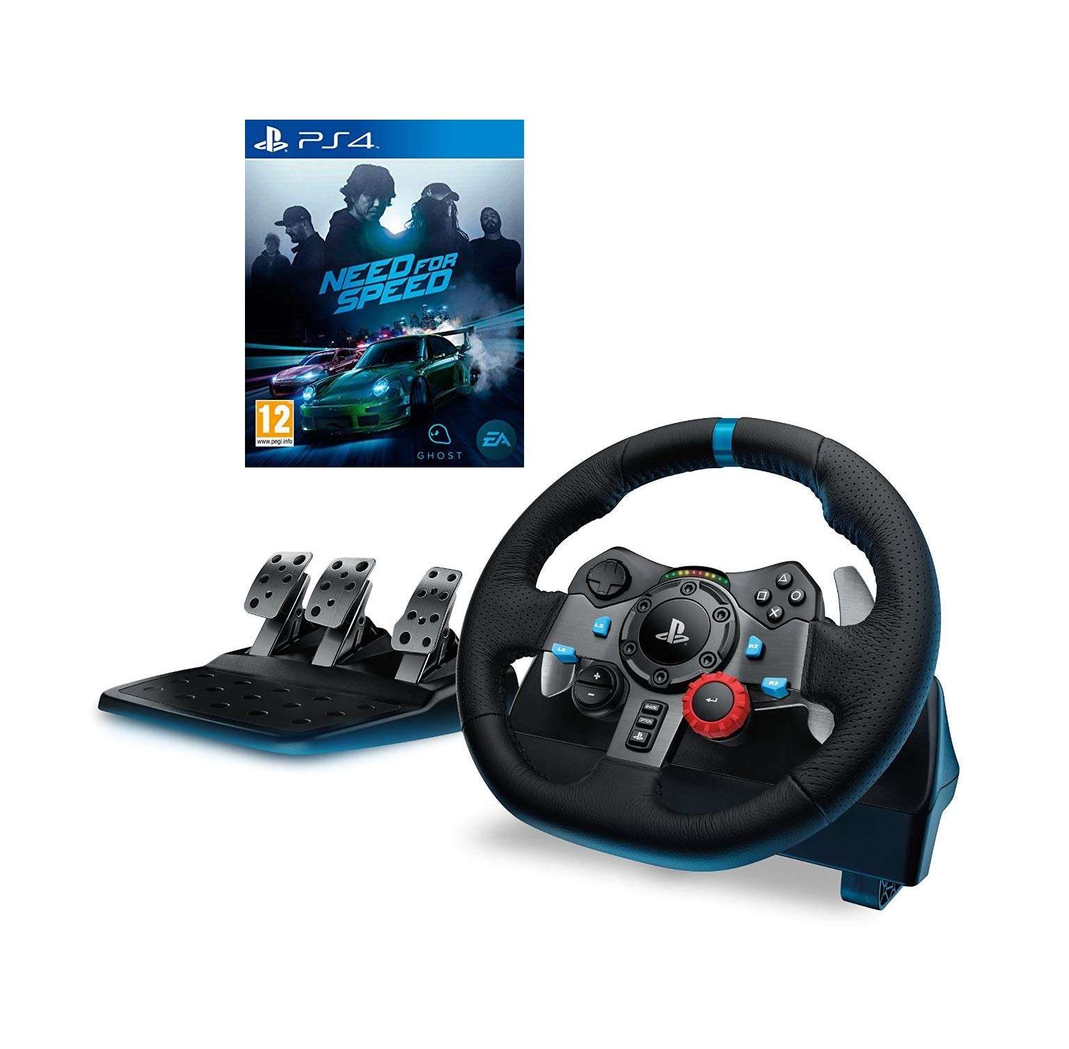 چرخ مسابقه‌ای Logitech G29 Driving Force با بازی Need For Speed برای پلی‌استیشن ۴