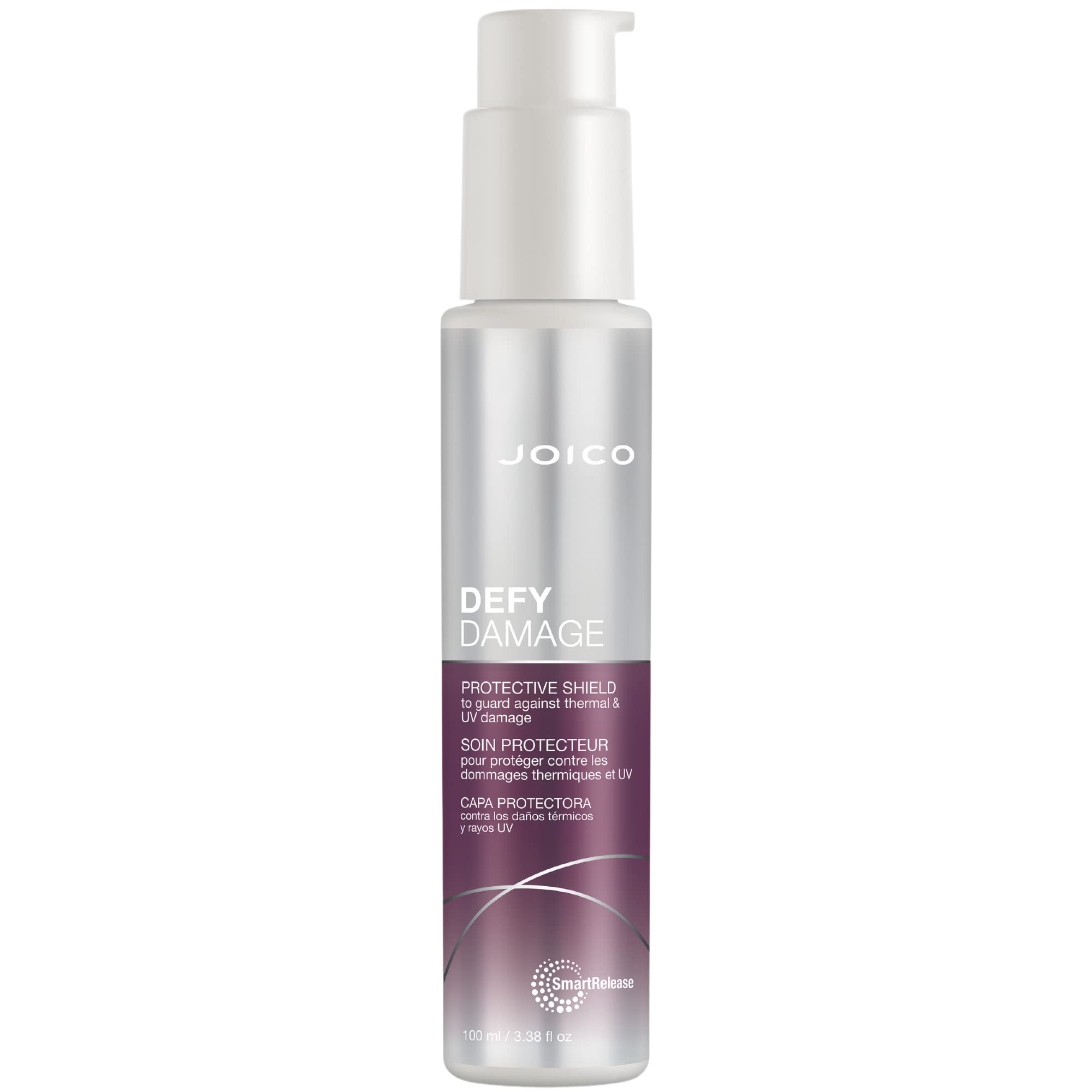 پوشش محافظ Joico Defy Damage | برای موهای آسیب دیده و رنگی | مقابله با آسیب‌های مادون قرمز و حرارت | تقویت پیوندها و حفظ رنگ مو | با دانه مورینگا و آرژینین | 3.38 اونس مایع (بسته‌ی ۱ عدد)