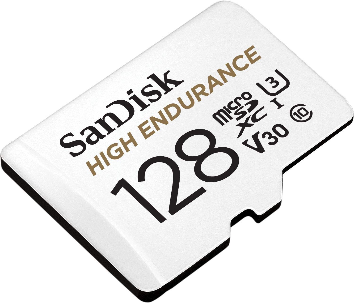 کارت حافظه Sandisk 128Gb High Endurance Video Microsdxc با آداپتور برای دوربین خودرو و سیستم‌های نظارت خانگی - C10، U3، V30، 4K UHD، کارت حافظه Micro SD - مدل SDSQQNR-128G-GN6IA...