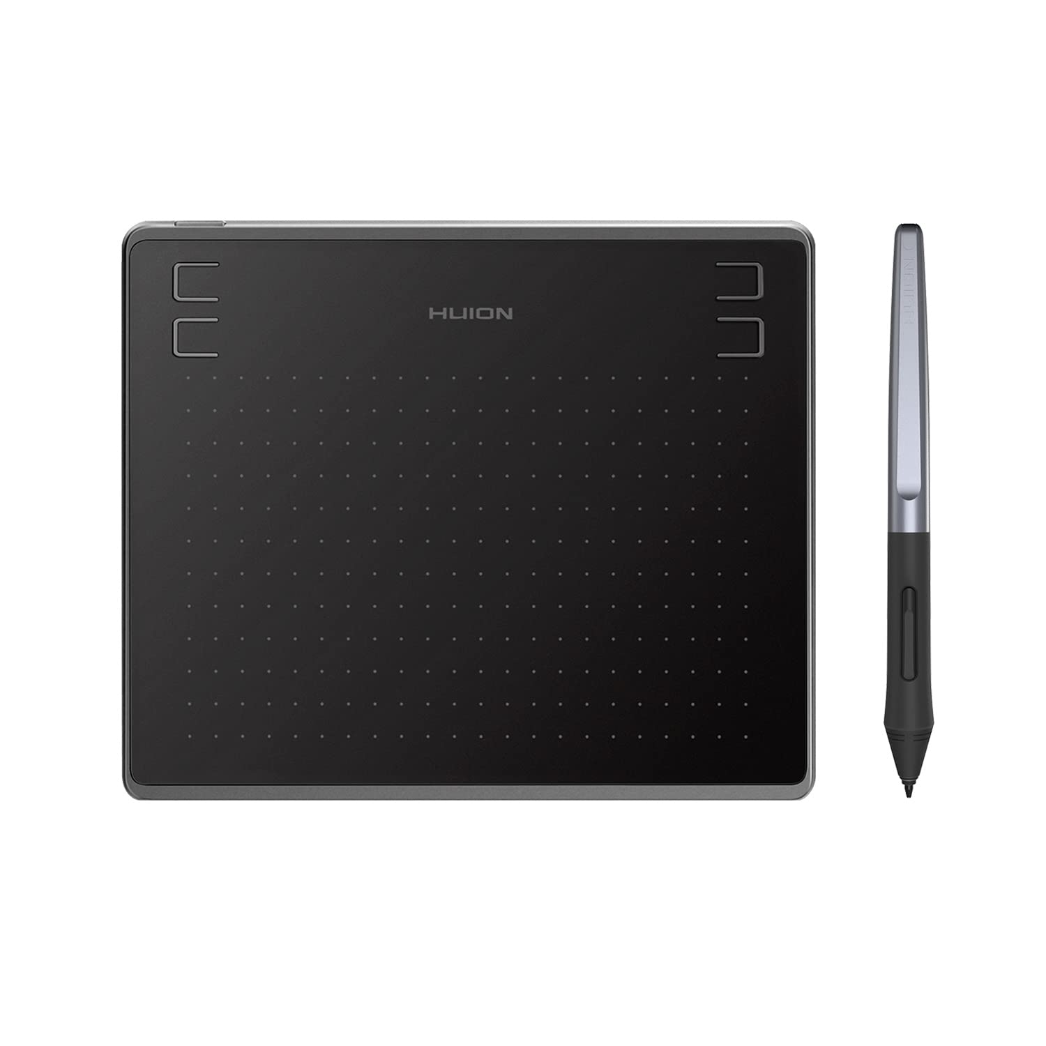 تبلت گرافیکی حسگر فشاری بی‌باتری HUION HS64 با قلم استایلوس برای اندروید، ویندوز و مک‌اواس با فضای کاری ۶.۳x۴ اینچ برای لینوکس، مک، ویندوز و کامپیوترهای اندروید