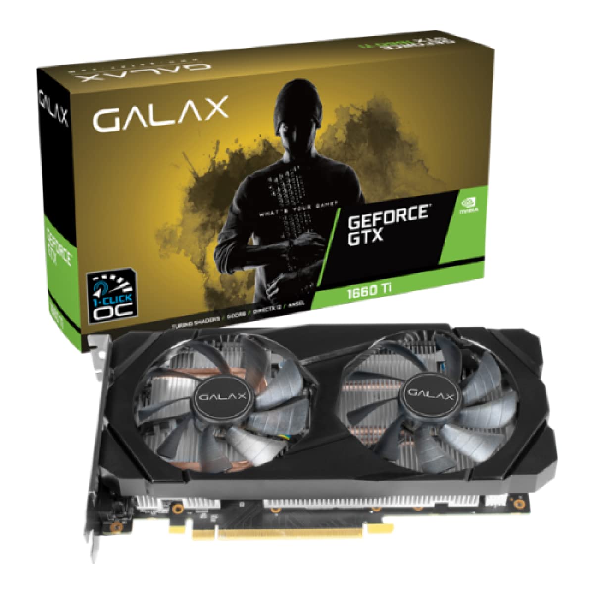 کارت گرافیک Galax GeForce ® GTX 1660 Ti 1-Click OC 6GB GDDR6 192-bit DP/HDMI/DVI-D