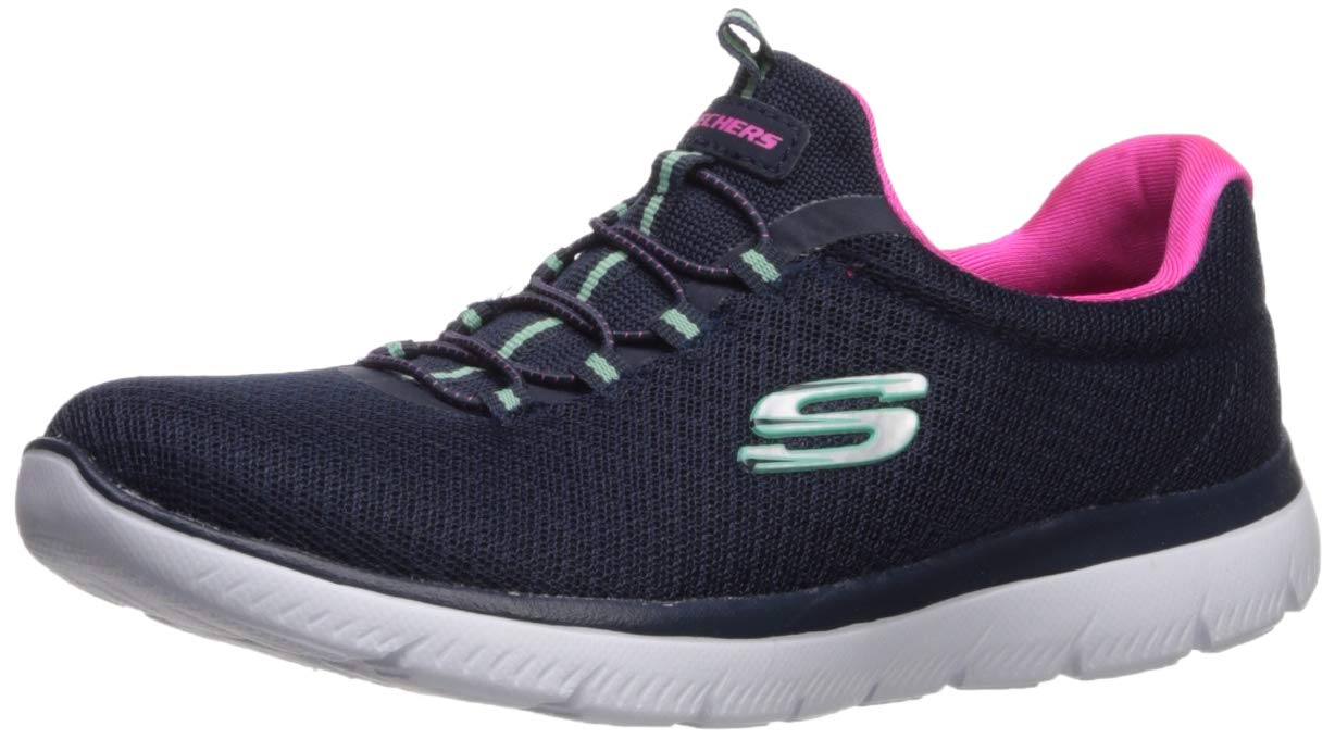 کفش‌های پیاده‌روی زنانه SKECHERS Go Walk 5 Nordic با سایز 39.5 اروپا رنگ سفید/نیرویی/صورتی