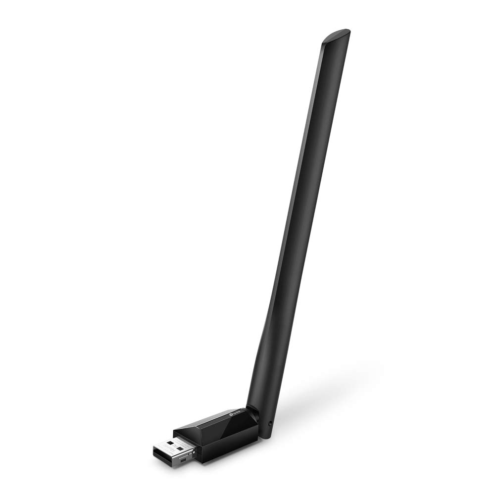 مبدل شبکه بی‌سیم با سرعت ۳۰۰ مگابیت بر ثانیه TP-Link USB Wifi Dongle برای کامپیوترهای رومیزی و لپ‌تاپ‌ها. AC600 Archer T2U plus