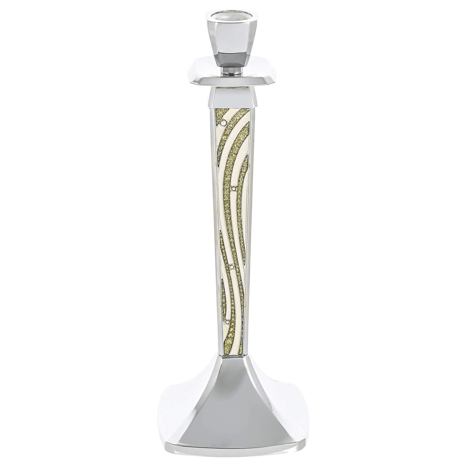 مشعل شمعدان Regent Orient برای یک عدد شمع - نقره‌ای