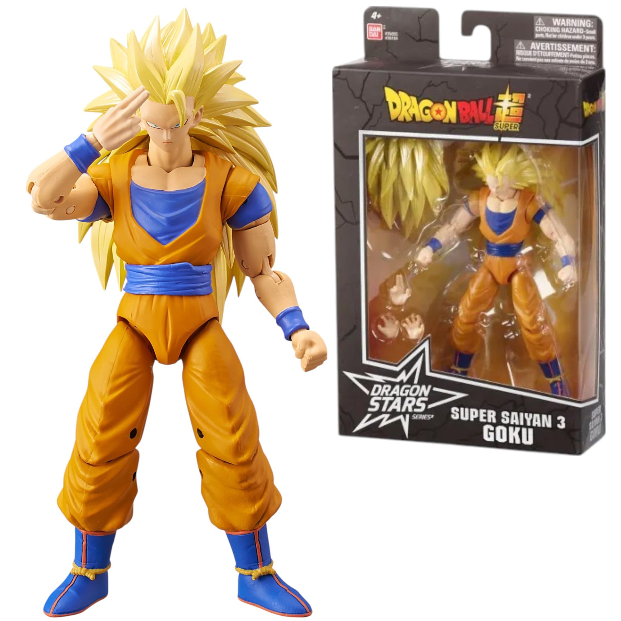 مجسمه باندای دراگون بال Dragon Stars با ارتفاع 17 سانتیمتر از شخصیت سوپر ساییان 3 گوکو (SS3 Goku)