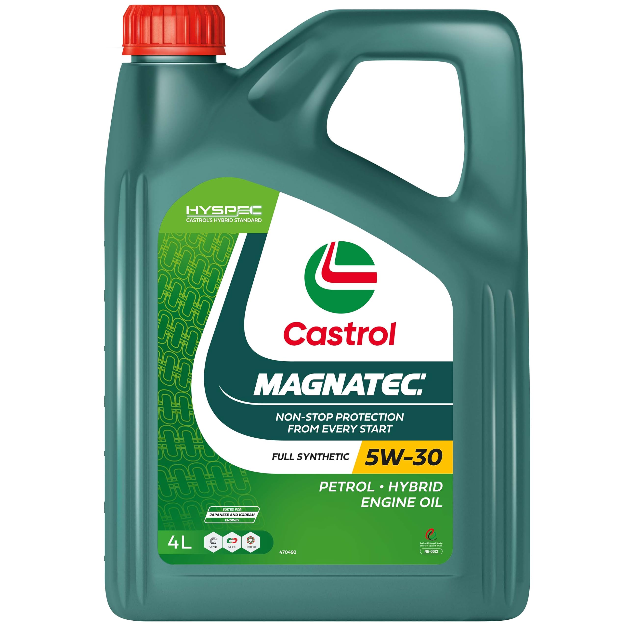 روغن موتور اتومبیل Castrol Magnatec Stop-Start - نیمه‌سنتتیک - 5W-30 - 4 لیتر