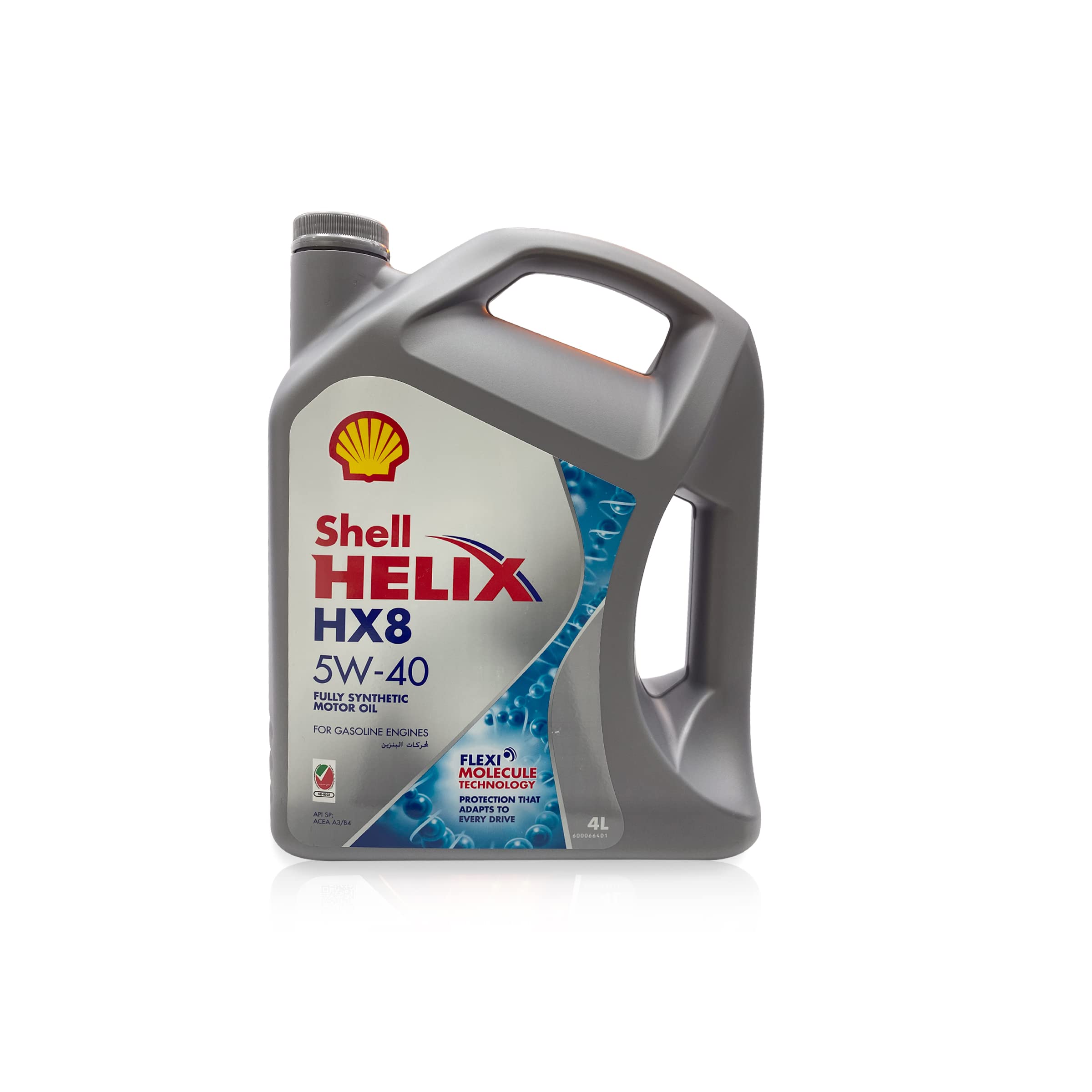 روغن موتور سنتتیک کاملاً Shell Helix Hx8 5W-40 (10،000 کیلومتر، 4 لیتر، بسته 1)