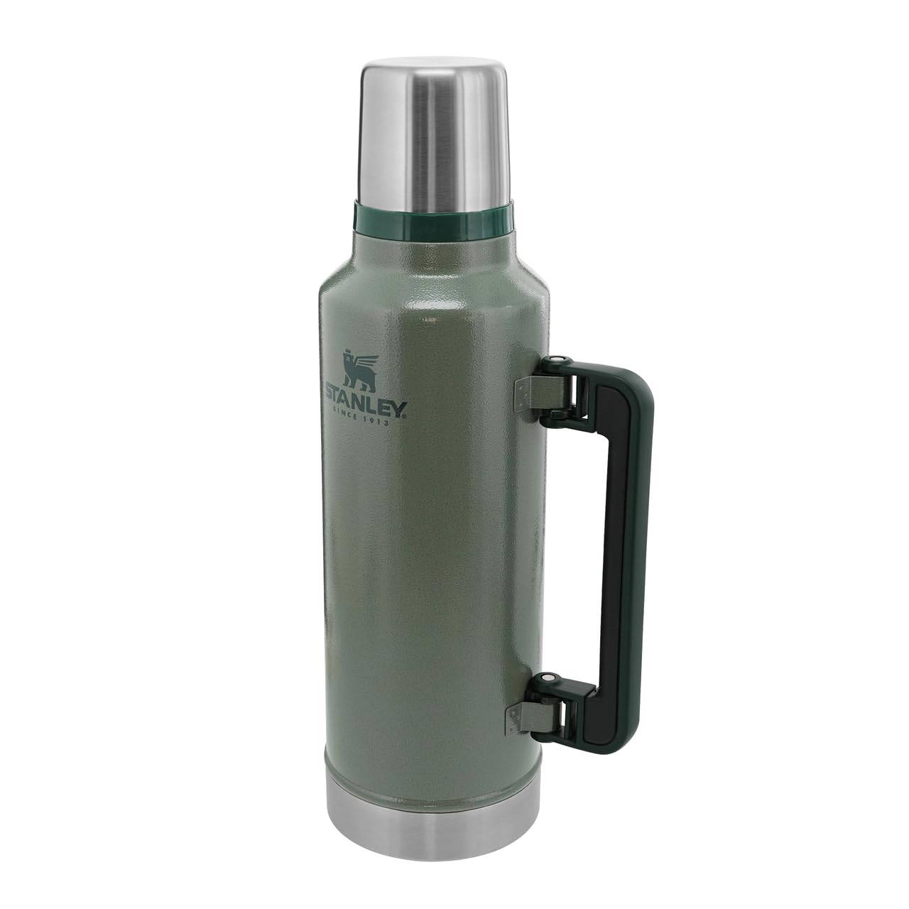 ظرف حرارتی استنلی کلاسیک مدل افسانه ای 1.9 لیتر / 2.0 کوارت رنگ سبز - استیل ضد زنگ خالی از BPA | مناسب برای 45 ساعت گرم | درپوش ضد نشت که به عنوان لیوان هم می‌باشد | قابل شستشو در ماشین ظرفشویی | 1900 میلی لیتر رنگ سبز