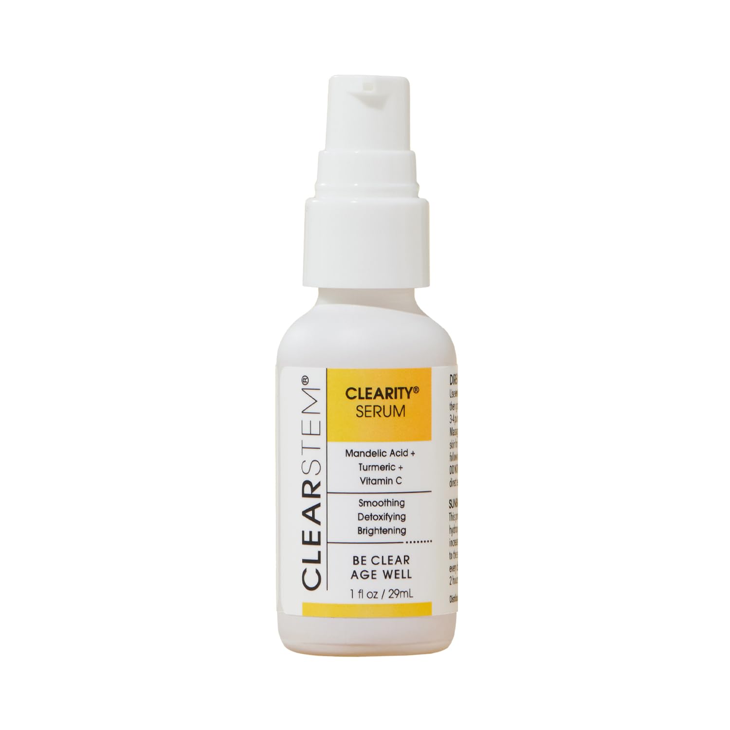 سرم تخلیه کننده سیاه سر - CLEARITY Mandelic Acid Serum - ویتامین C، زردچوبه، تقویت کلاژن - همه انواع پوست - محصولات مراقبت از پوست صورت - گیاهی، بدون گلوتن، بدون حیوانات - 1 اونس / 29 میلی لیتر