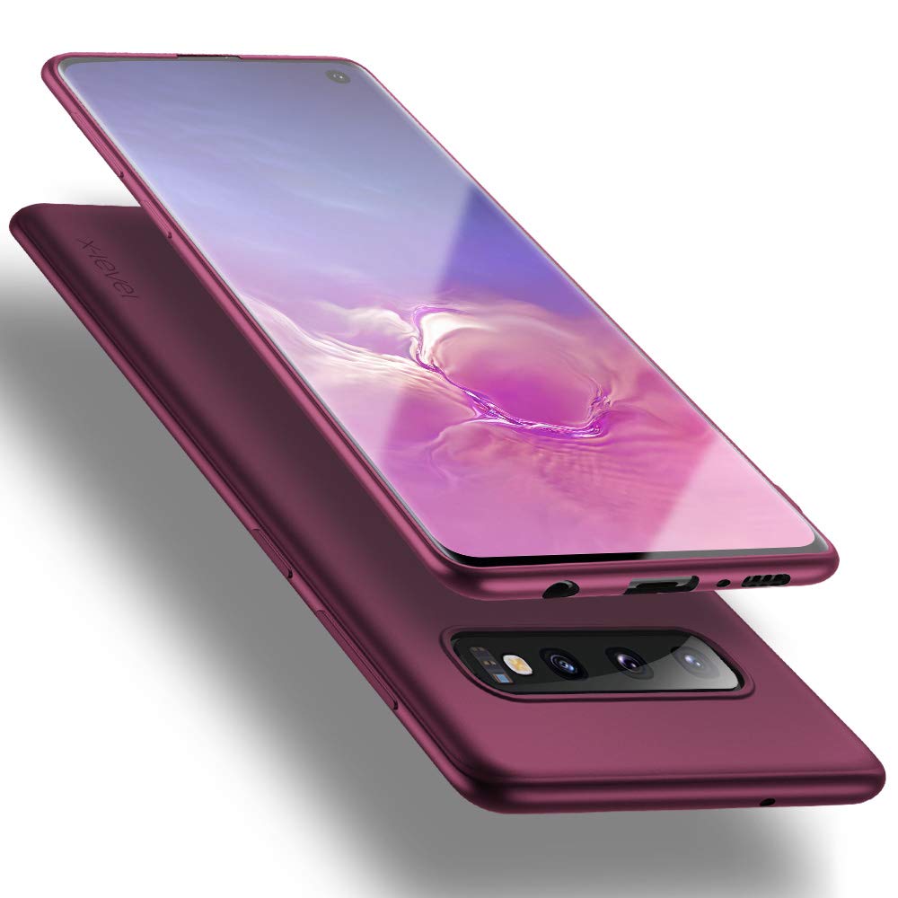 محافظ X-Level برای گوشی Samsung Galaxy S10، محافظ نازک و نرم اولتراتن S10 با روکش مات پایان لمس چسبندگی برای گوشی سامسونگ گلکسی S10 قرمز