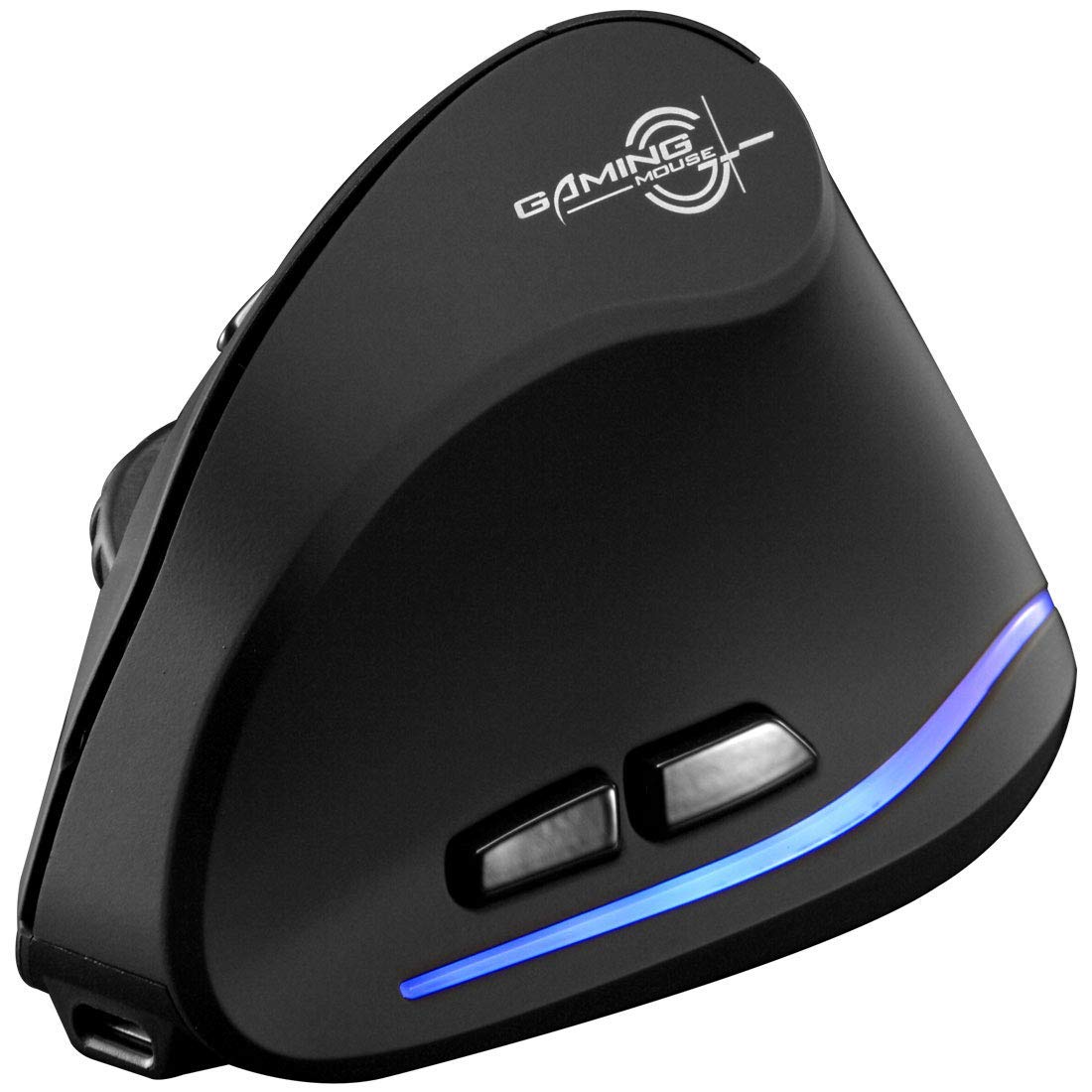 موشواره ارگونومیک قابل شارژ ZLOT ، ماوس بی‌سیم عمودی اپتیکال LED USB 2.4G با 3 DPI قابل تنظیم 1000/1600/2400 و 6 دکمه برای لپتاپ، کامپیوتر رومیزی، رایانه، رنگ مشکی...