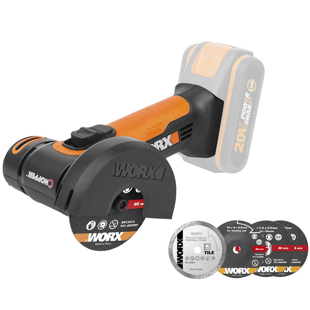 آسیاب کوچک WORX "چاپر" 20 ولت بدون باتری و شارژر