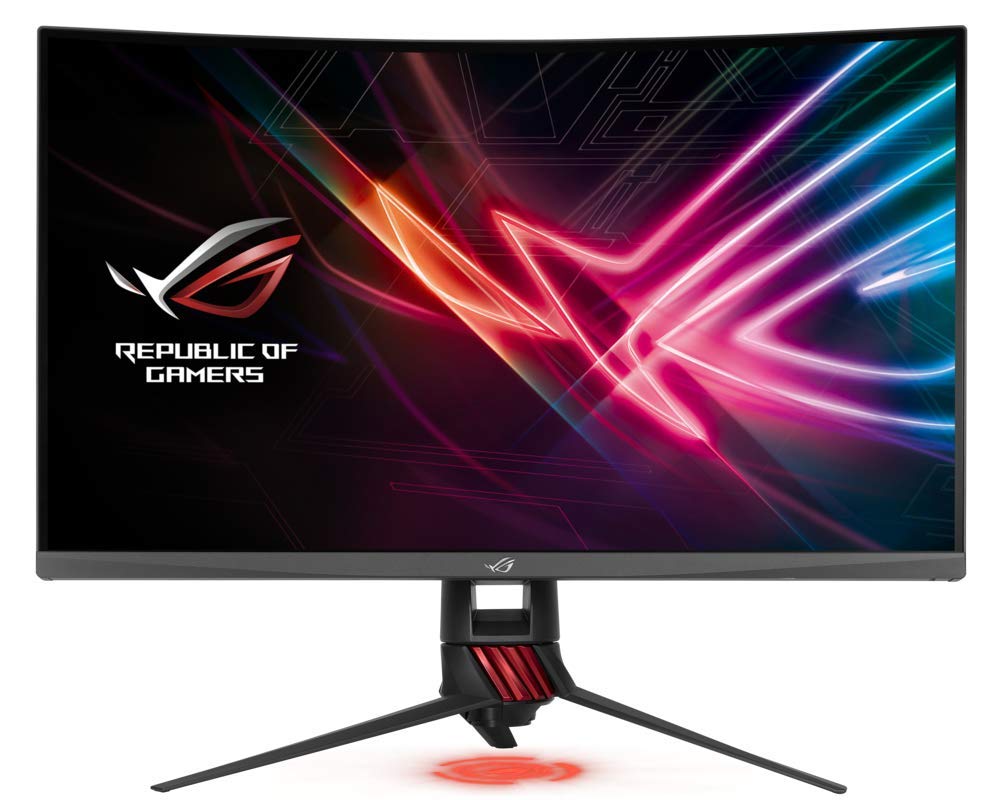 صفحه نمایش منحنی واید دارای رزولوشن 2560x1440، فرکانس 144HZ و تکنولوژی FREESYNC 2 ایسوس راگ استریکس XG32VQR 32 اینچ LED مانیتور با تکنولوژی VA بازیکنان