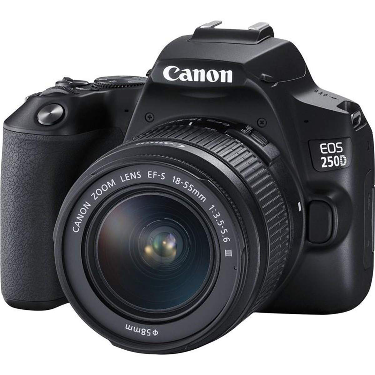 دوربین دیجیتال اس‌ال‌آر کانن EOS 250D به همراه لنز EFS 18-55 DC III، مدل مبنا، رنگ مشکی