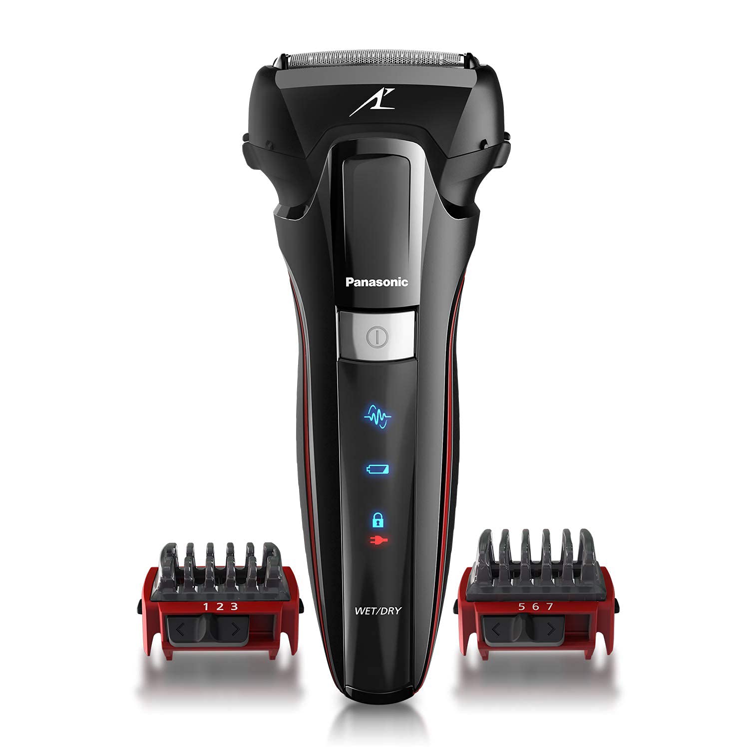 Panasonic Hybrid Wet Dry Shaver, Trimmer & Detailer with 2 Adjustable Trim Attachments, Cordless Razor for Men, ES-LL41-K (Black)