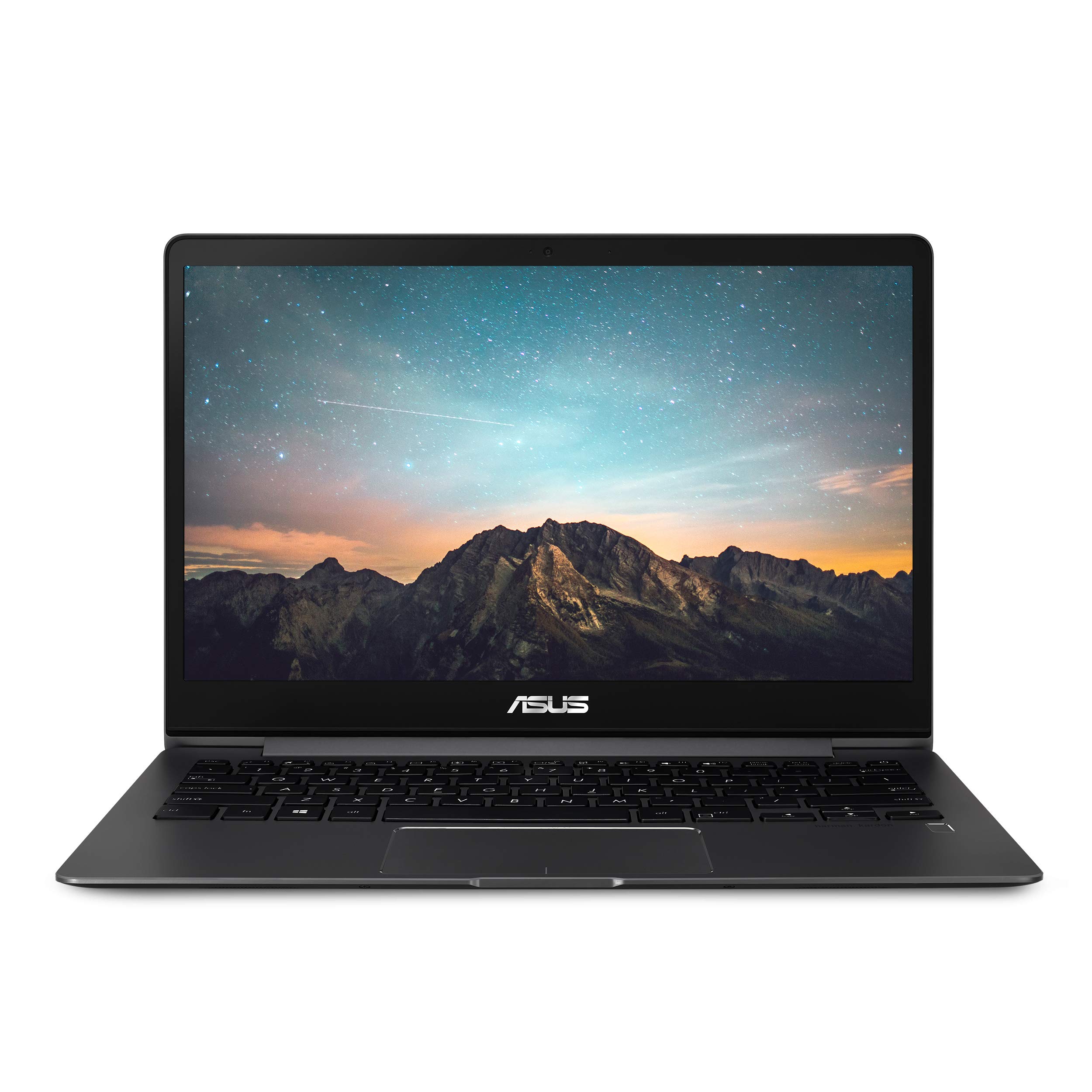 لپ تاپ بسیار باریک ASUS ZenBook 13، صفحه نمایش Full HD 13.3 اینچی WideView، پردازنده Intel Core i5-8265U نسل 8، 8GB LPDDR3، 512GB PCIe SSD، صفحه کلید با نور پس زمینه، اثر انگشت، رنگ خاکستری، ویندوز 10، مدل UX331FA-AS51 13.3 اینچی