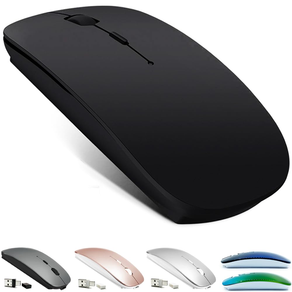 موشواره بلوتوث قابل شارژ KLO برای MacBook pro/MacBook air/Laptop/iMac/ipad، موشواره بی‌سیم برای MacBook pro MacBook Air/iMac/Laptop/Notebook/pc(موشواره بلوتوث/مشکی)