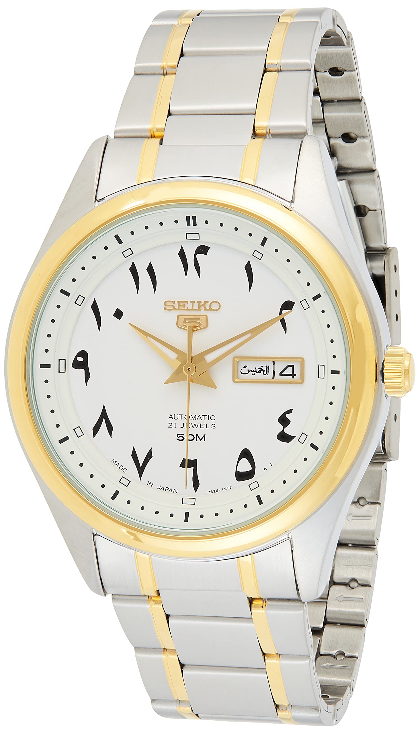 مردانه ساعت اتوماتیک Seiko با نمایشگر آنالوگ و بند استیل ضد زنگ SNKP22J1
