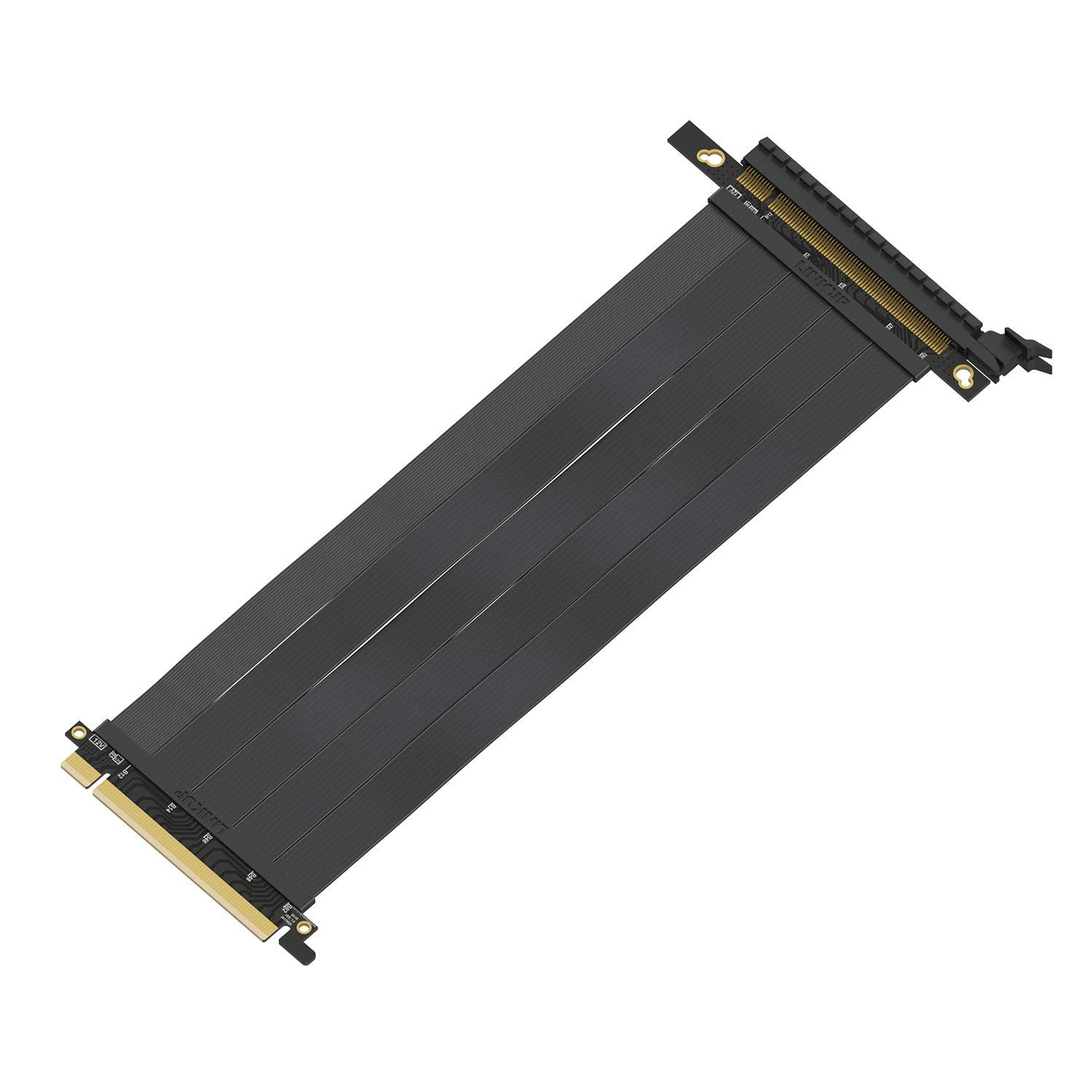 کابل ارتقاء‌یافته پورت اکستنشن PCI Express شیلدد شده با سرعت بالا LINKUP PCIE 3.0 16x - سوکت راست کارت اکستنشن پورت PCI Express پریمیوم {25 سانتی‌متر} - سازگار با سیستم خنک کننده TT.