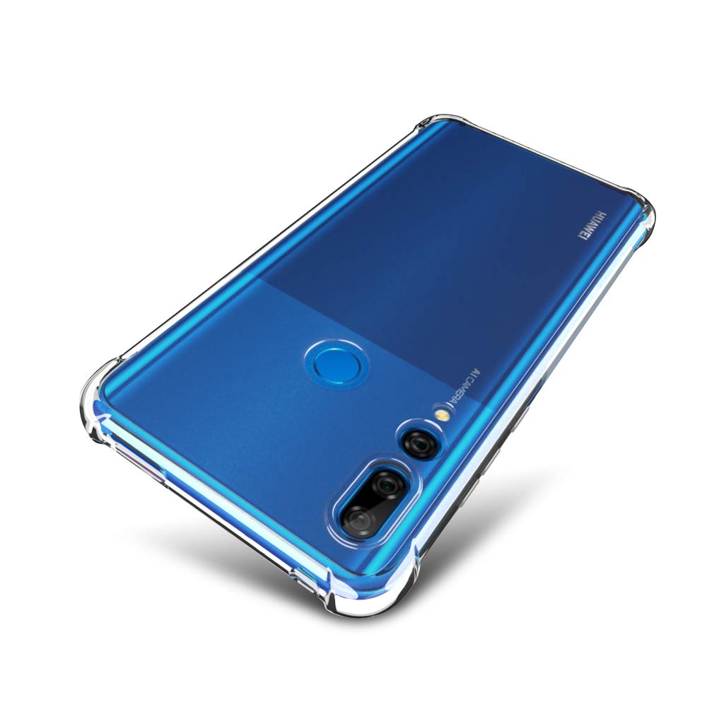 کاور هوشمند هوآوی برای گوشی Y9 Prime 2019، [بسیار نازک][کندهای تقویت شده] محافظ ضربه جلوگیری کننده پیشرفته ضد خط و خش ترانسپرنت TPU - شفاف
