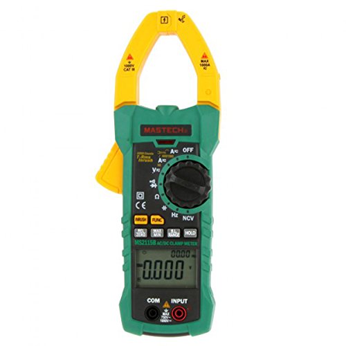 مولتیمتر کلمپ دیجیتال AC/DC True RMS MASTECH MS2115B با تستر فرکانس و خازن و رابط USB و NCV