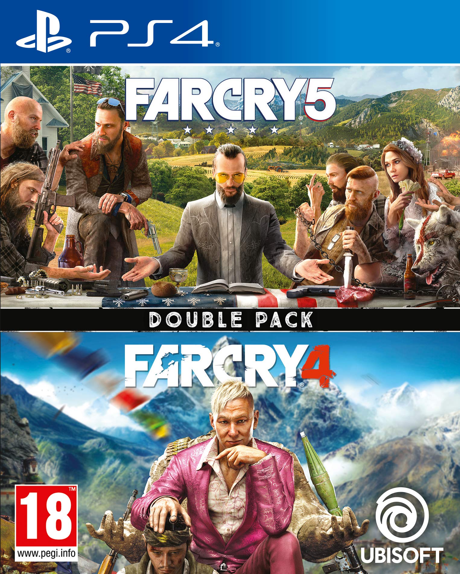 بسته دوبل بازی Far Cry 4 + Far Cry 5 (PS4) PS4