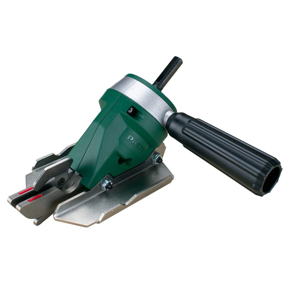 ابزار PacTool SS724 Snapper Shear Pro - ابزار برش برای تخته سیمان فیبری - ابزار قدرتی قدرتی قفل قدرتی / سر برش یکپارچه ابزار قدرتی حرفه ای Universal Shear Head / متصل به هر دستگاه برق برشی