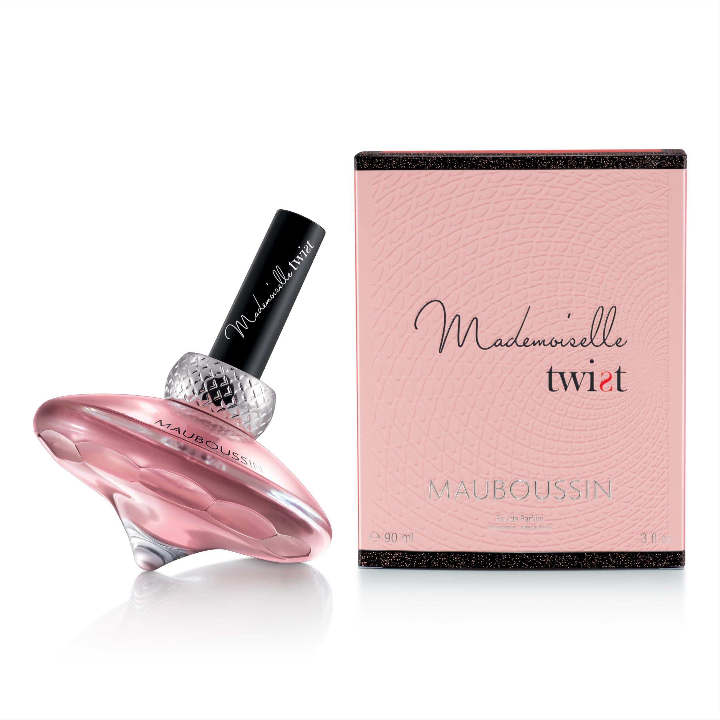 عطر Mauboussin - Mademoiselle Twist 90 میلی لیتر (3 فلور اونس) - او دو پرفیوم زنانه برای زنان - بوی گلهایی و شرقی