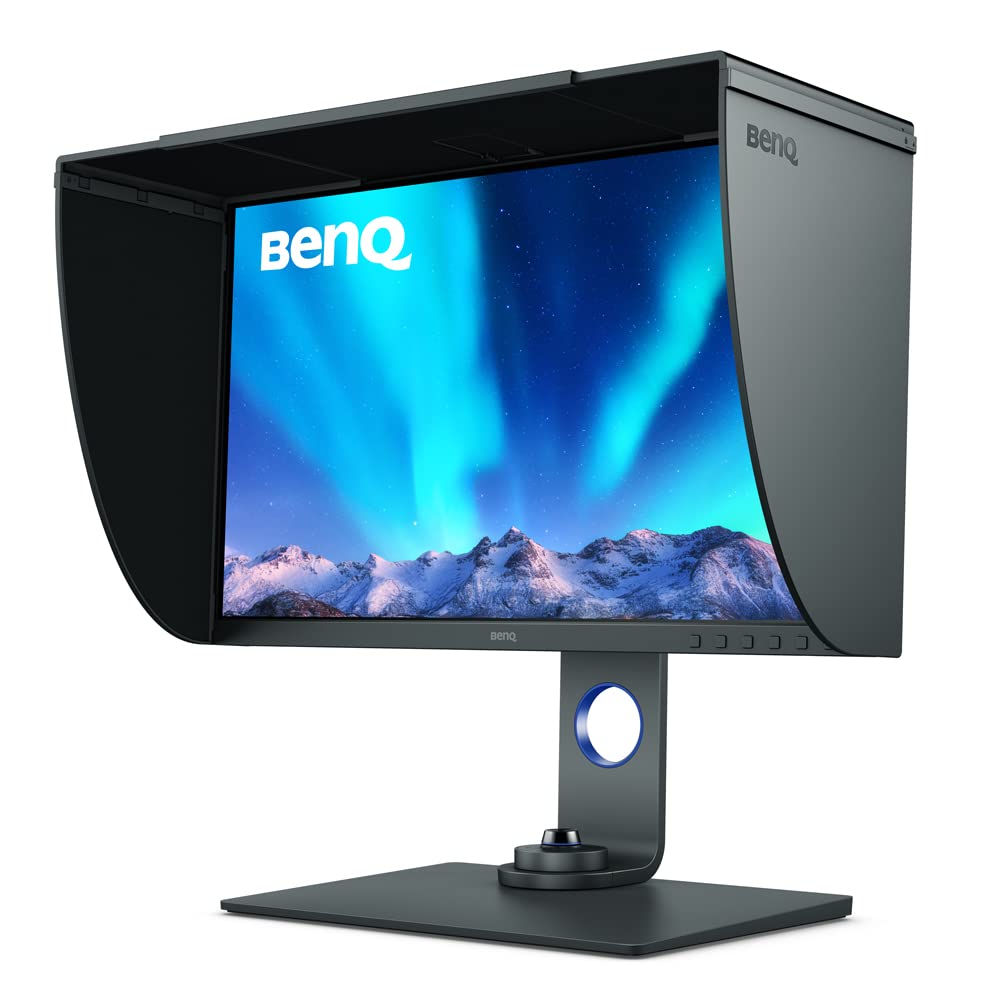 مانیتور عکاس BenQ SW270C (فناوری AQcolor، 27 اینچ، 2K WQHD، رنگ وسیع AdobeRGB/P3، USB-C 60W، HDR، کالیبراسیون سخت‌افزاری، سازگار برای MacBook Pro M1/M2) 27 اینچ (QHD) USB-C SW270C (27 اینچ، 2K WQHD، AdobeRGB، USB-C 60W، کالیبراسیون سخت‌افزار)